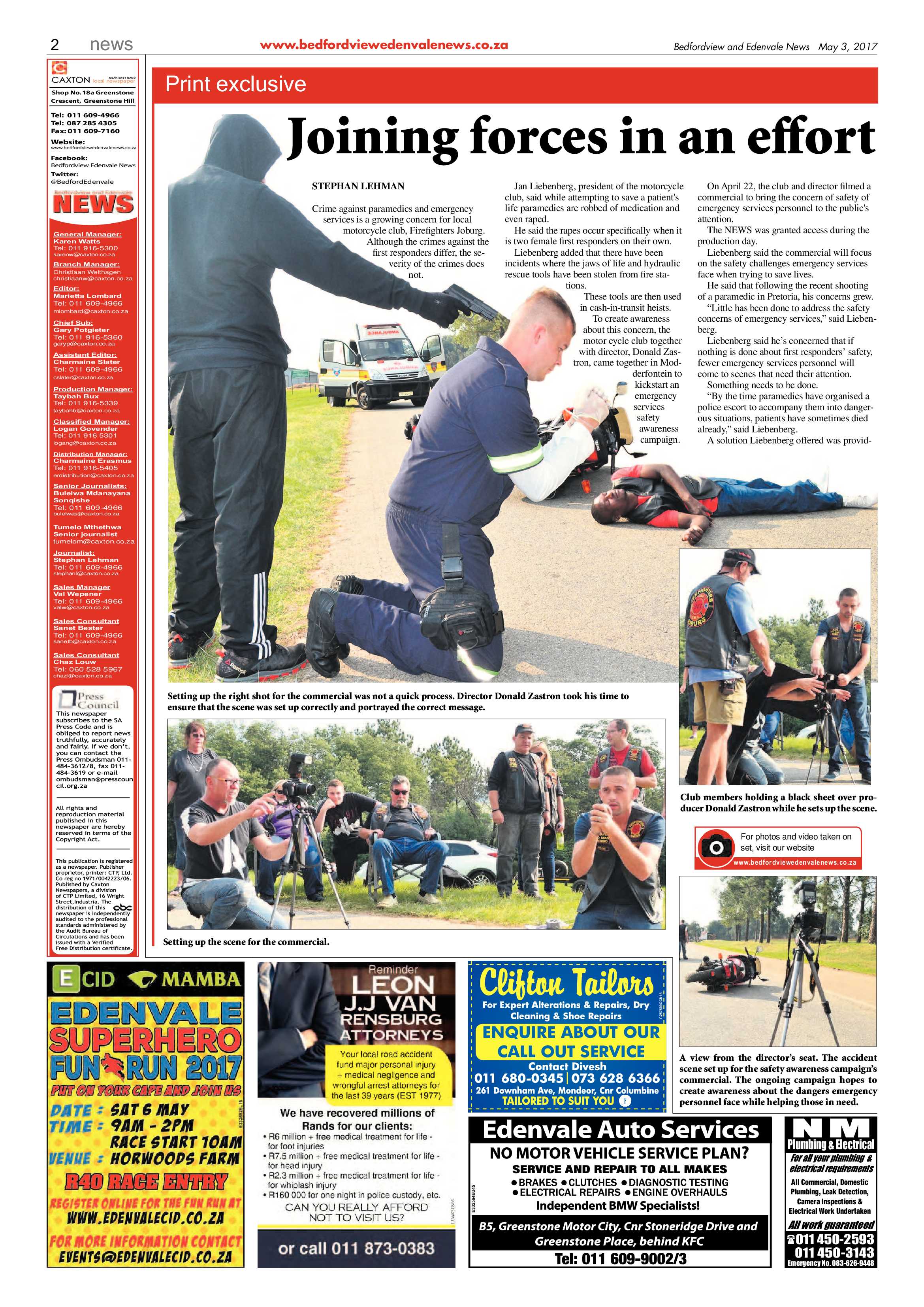 Bedfordview and Edenvale News 03 May 2017 page 2