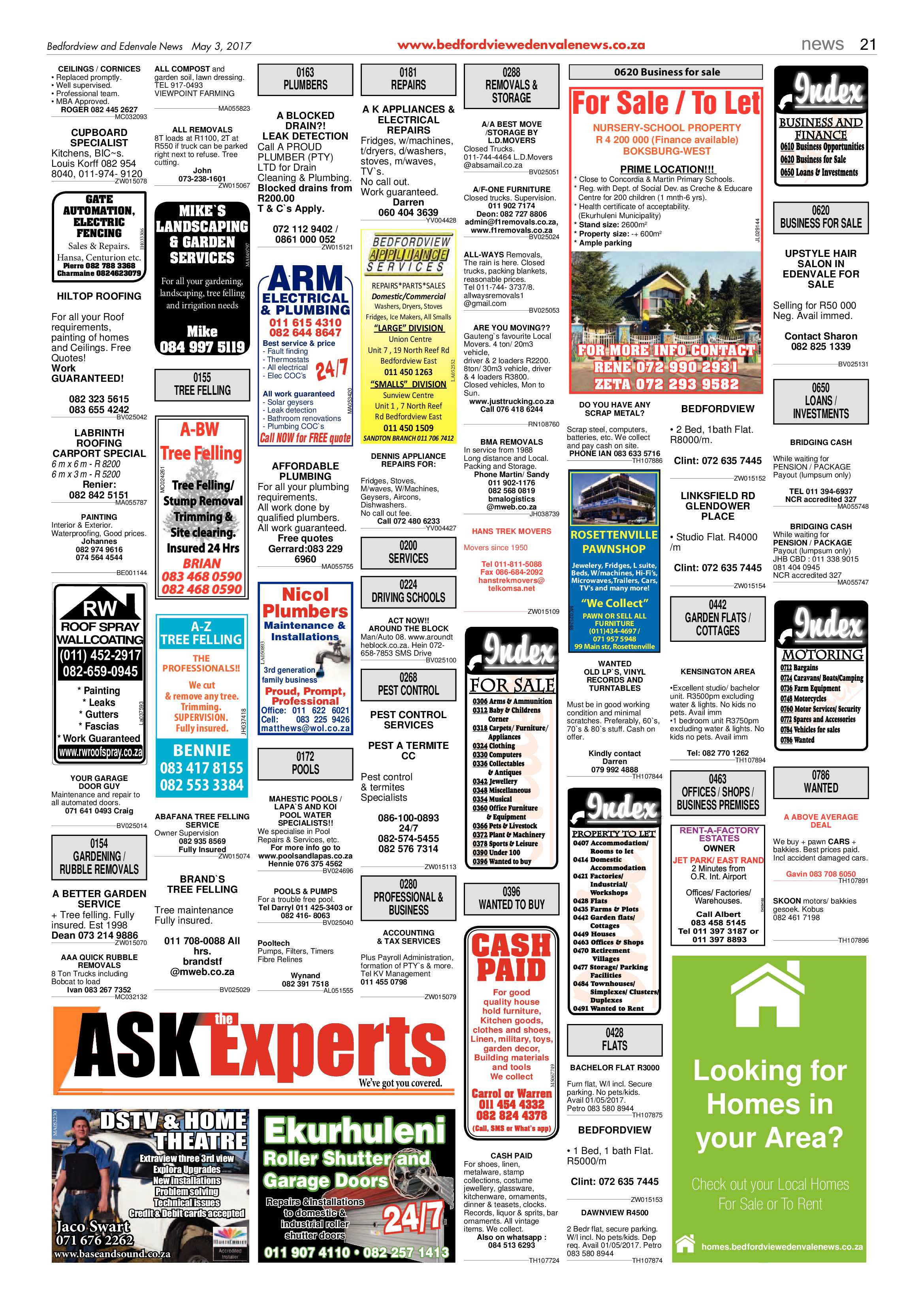 Bedfordview and Edenvale News 03 May 2017 page 21