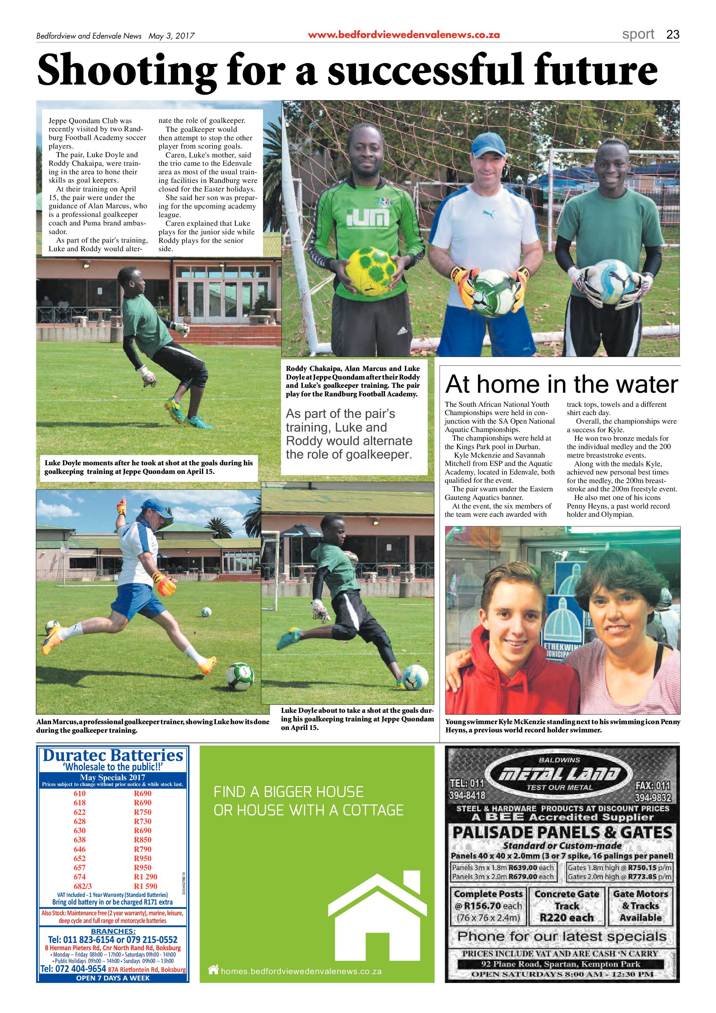 Bedfordview and Edenvale News 03 May 2017 page 23
