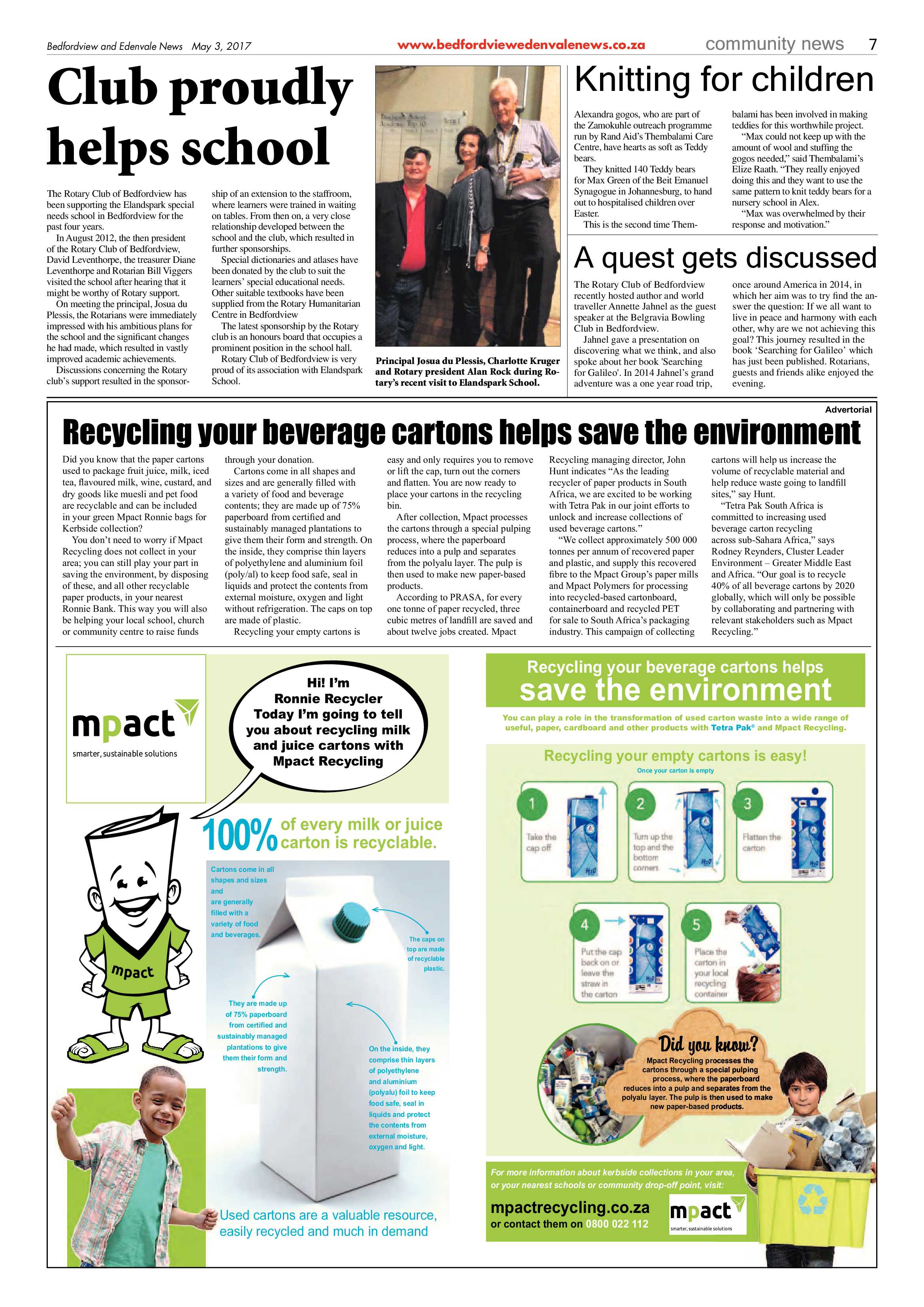 Bedfordview and Edenvale News 03 May 2017 page 7