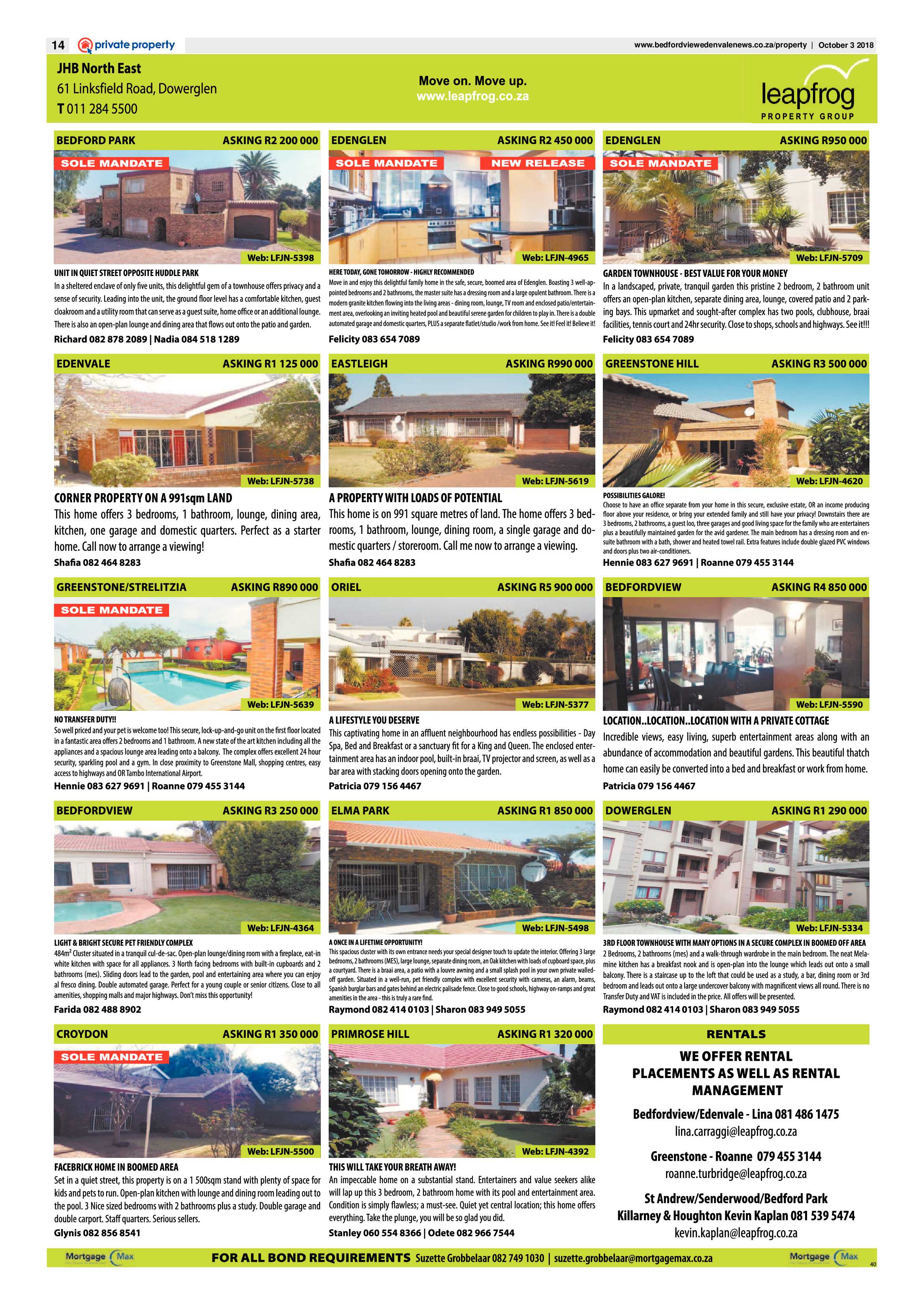 Bedfordview and Edenvale News 03 October 2018 page 14