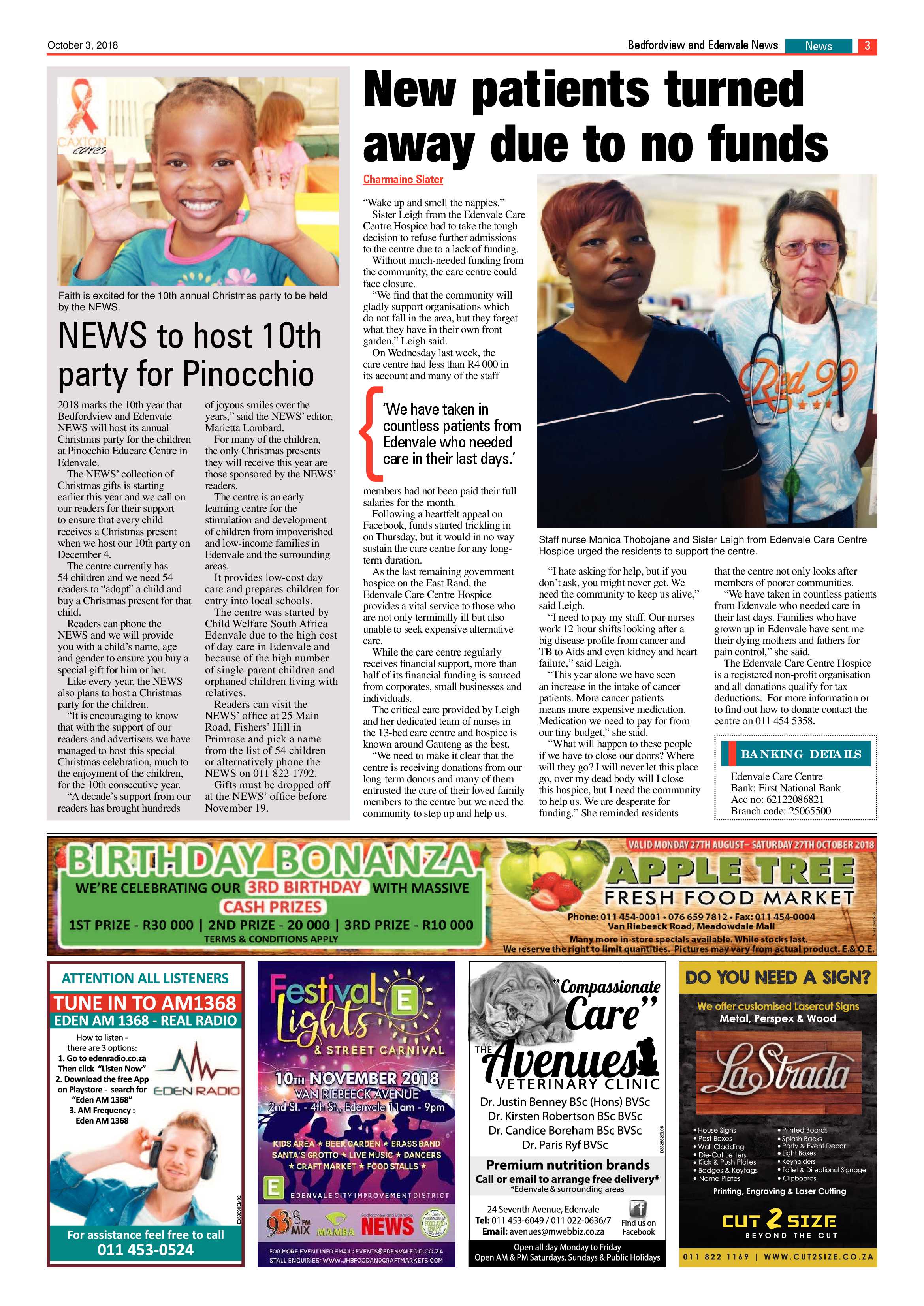 Bedfordview and Edenvale News 03 October 2018 page 3