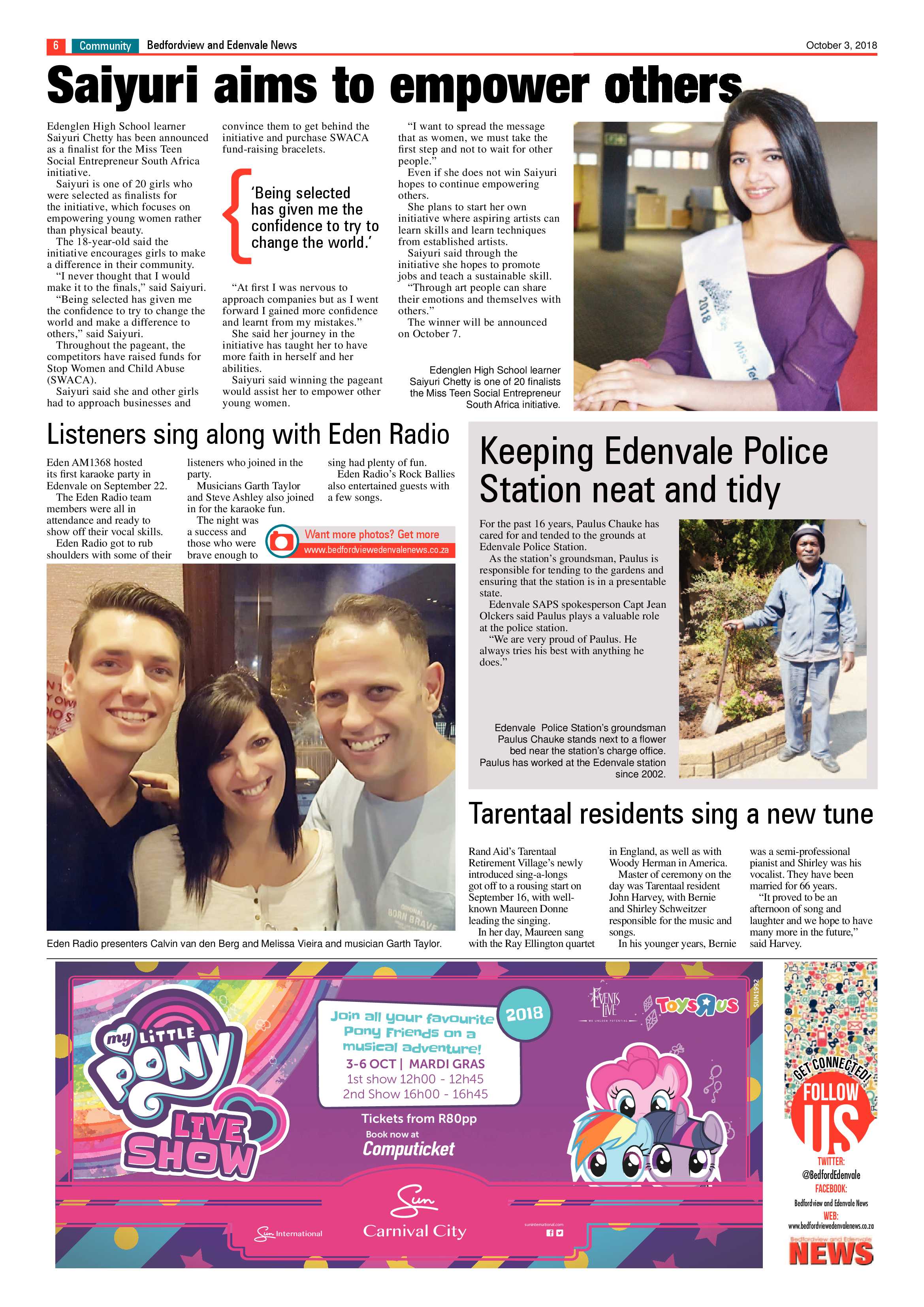 Bedfordview and Edenvale News 03 October 2018 page 6