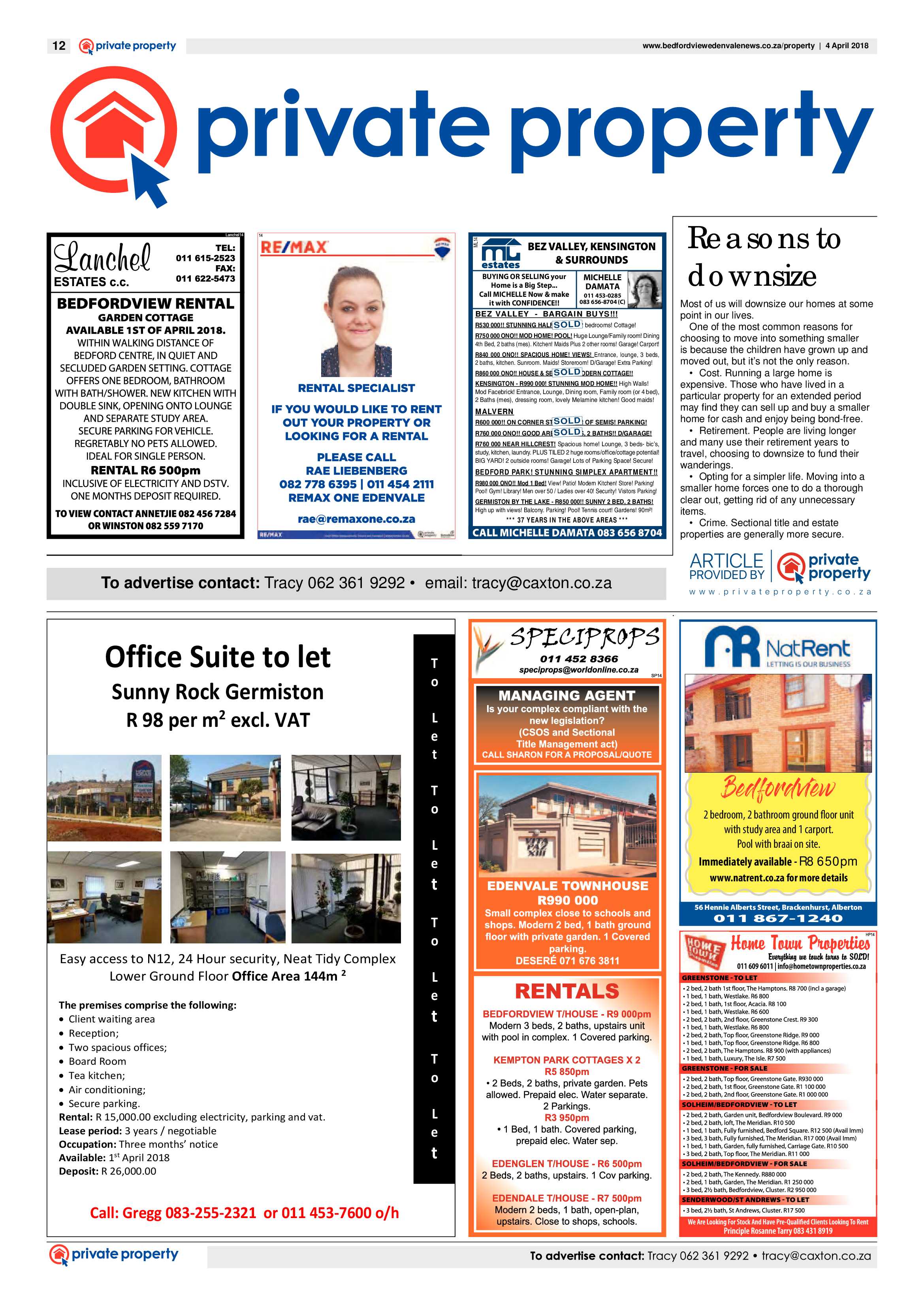 Bedfordview and Edenvale News 04 April 2018 page 12