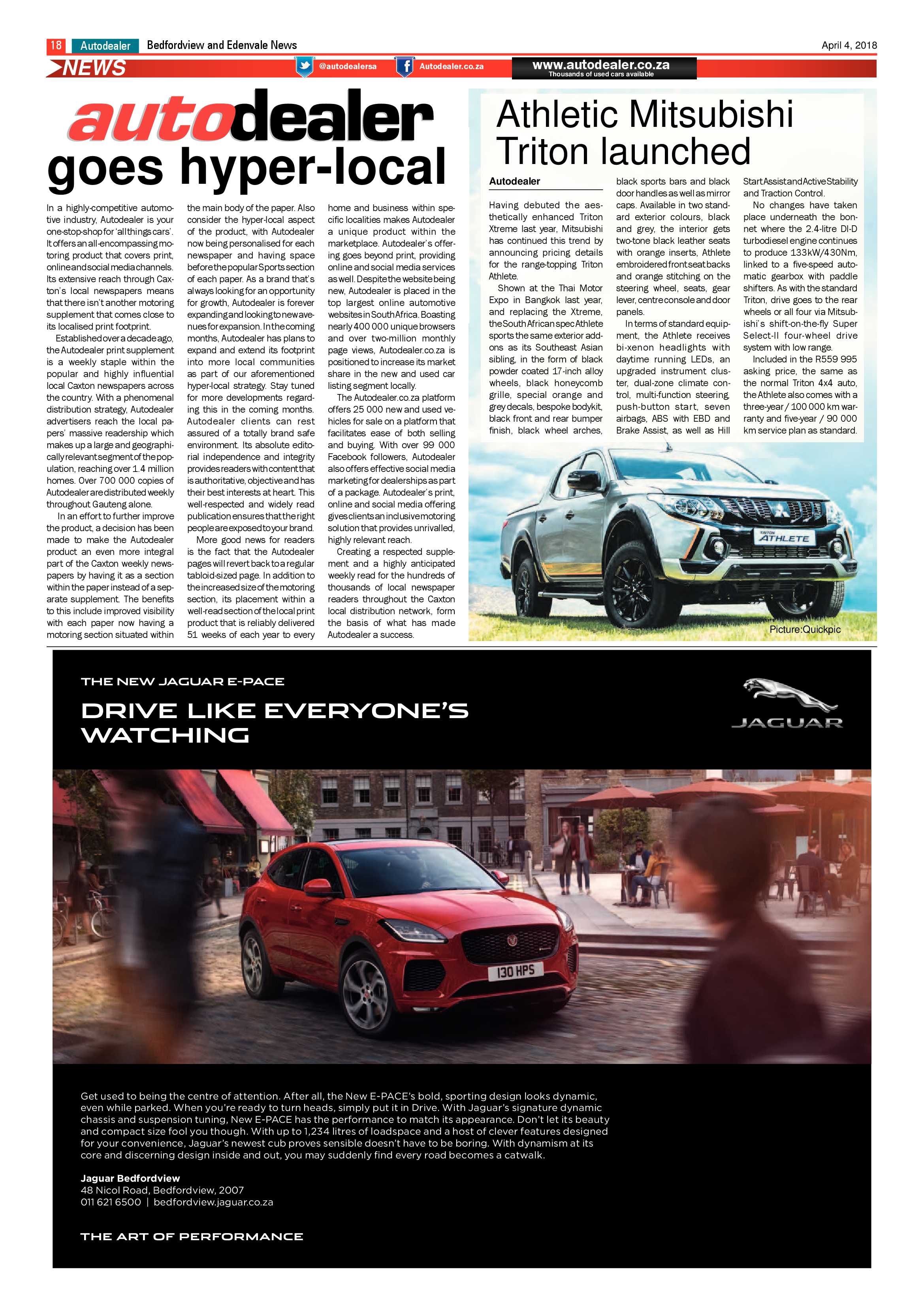 Bedfordview and Edenvale News 04 April 2018 page 18