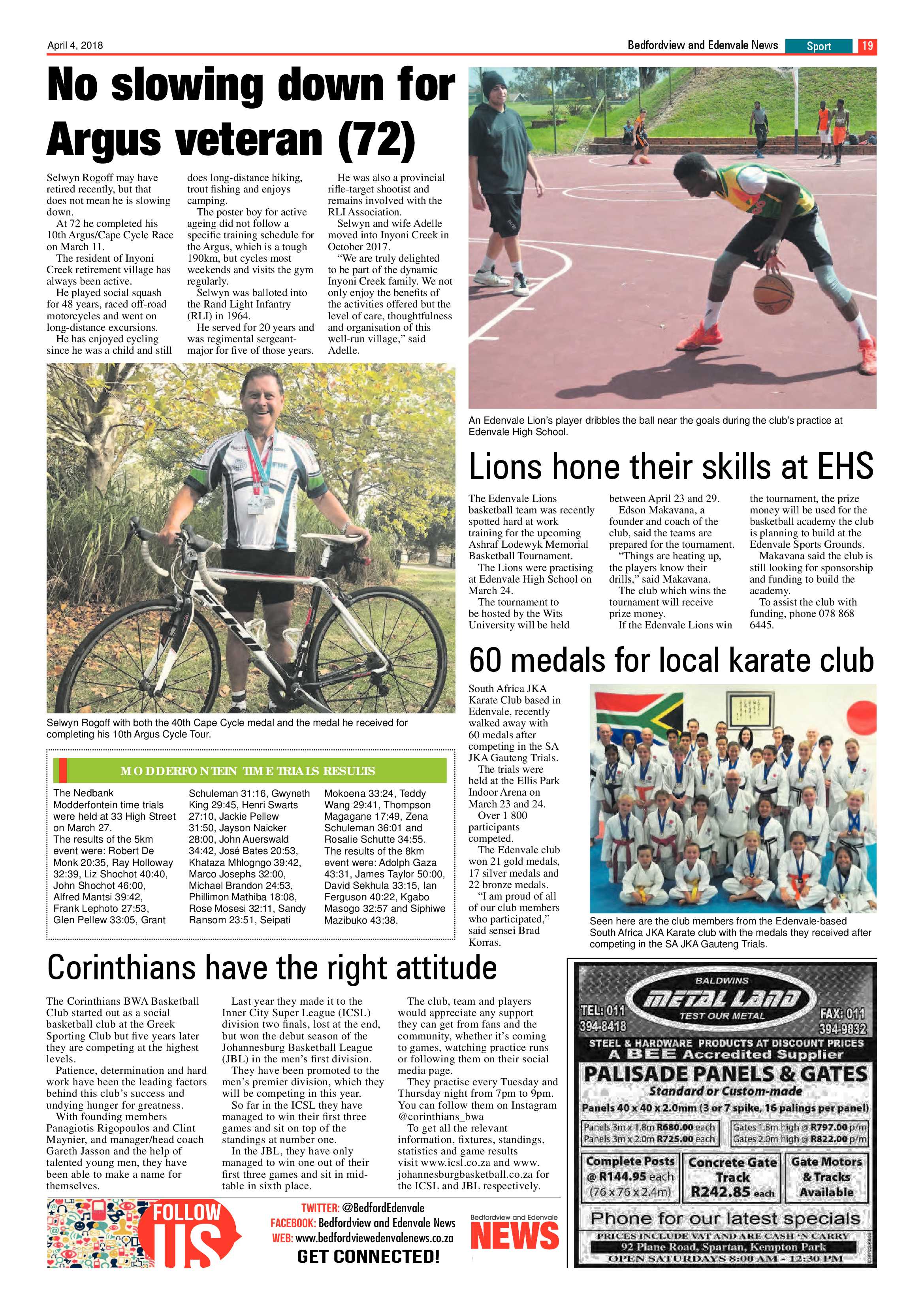 Bedfordview and Edenvale News 04 April 2018 page 19