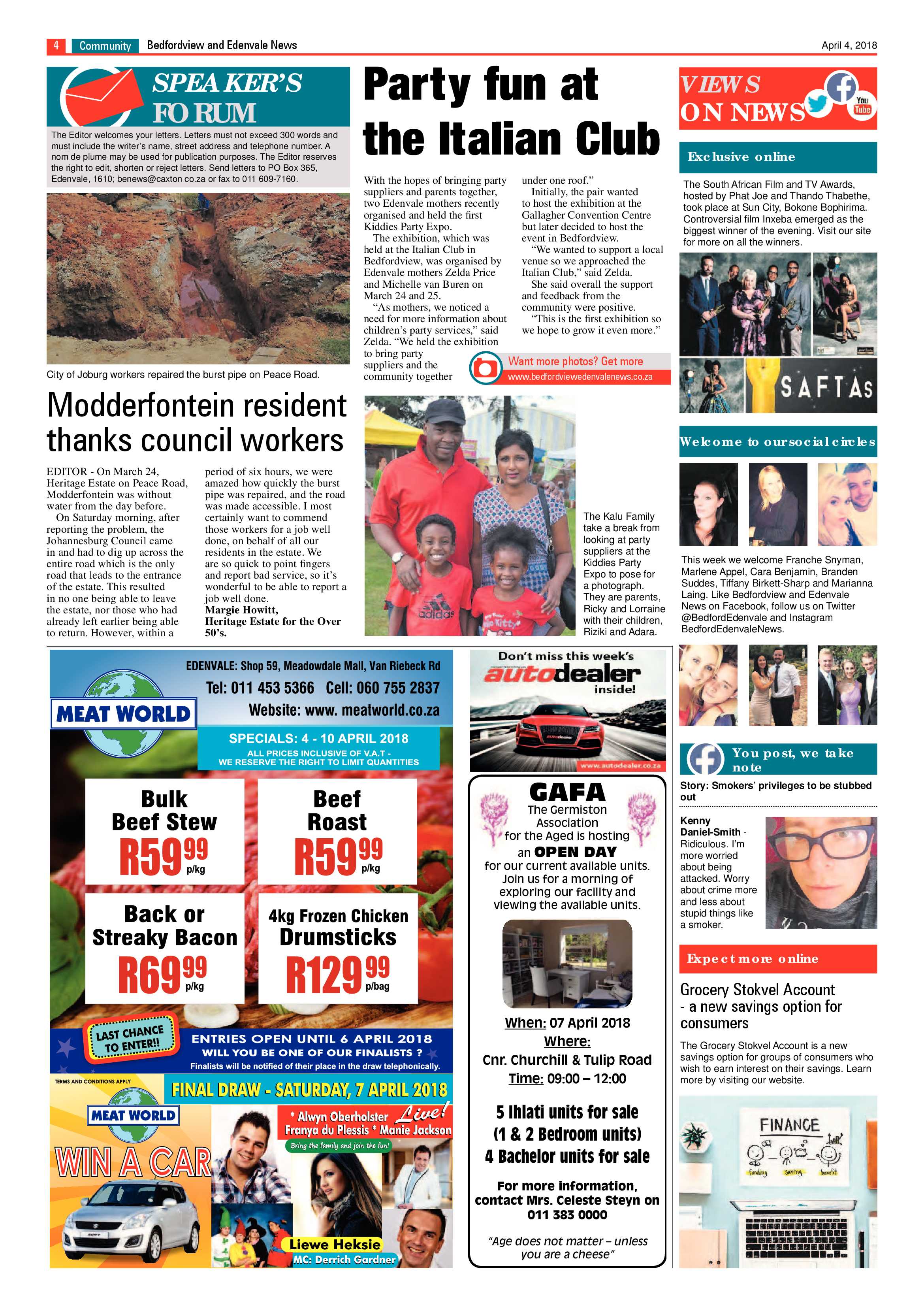 Bedfordview and Edenvale News 04 April 2018 page 4