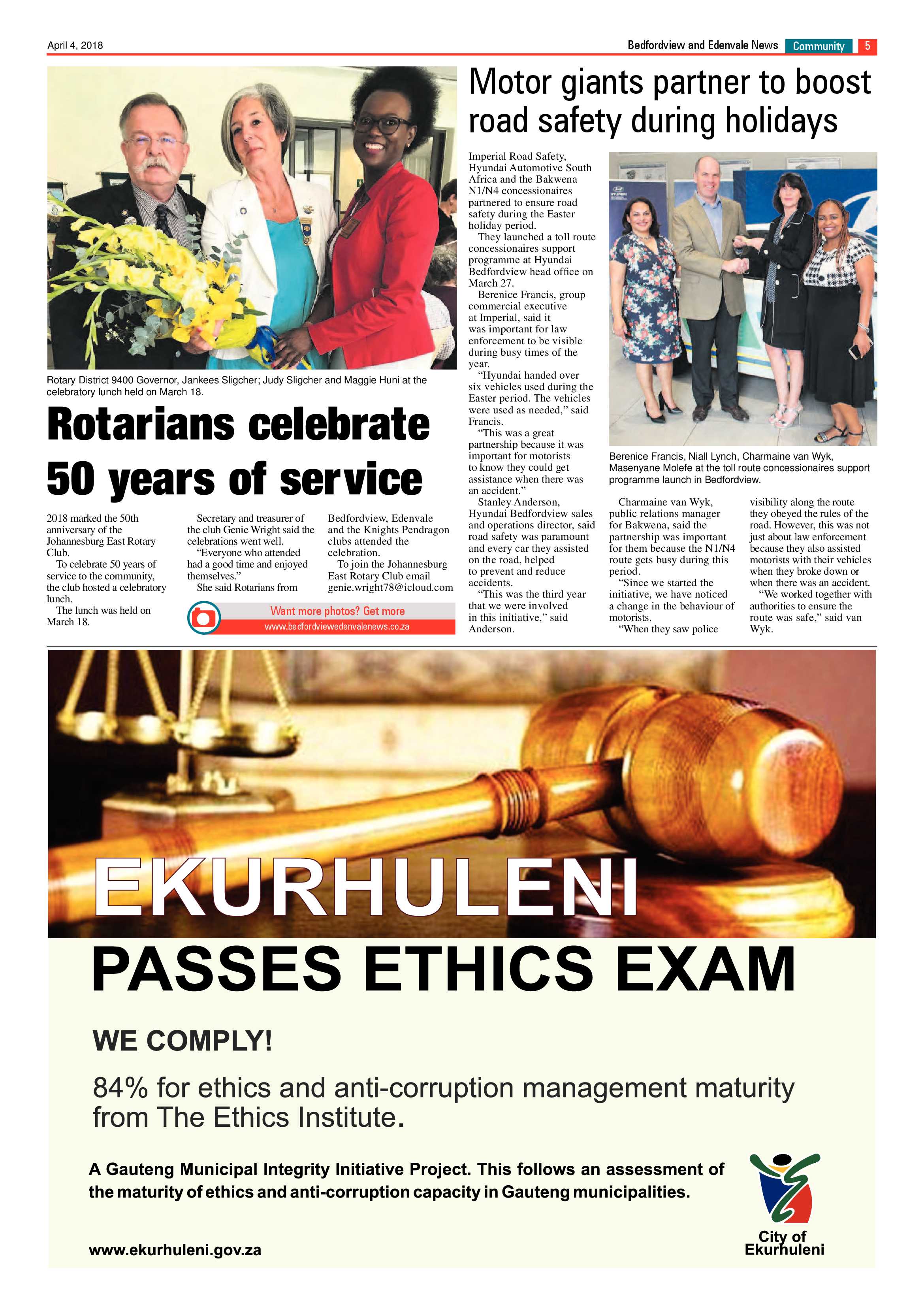 Bedfordview and Edenvale News 04 April 2018 page 5
