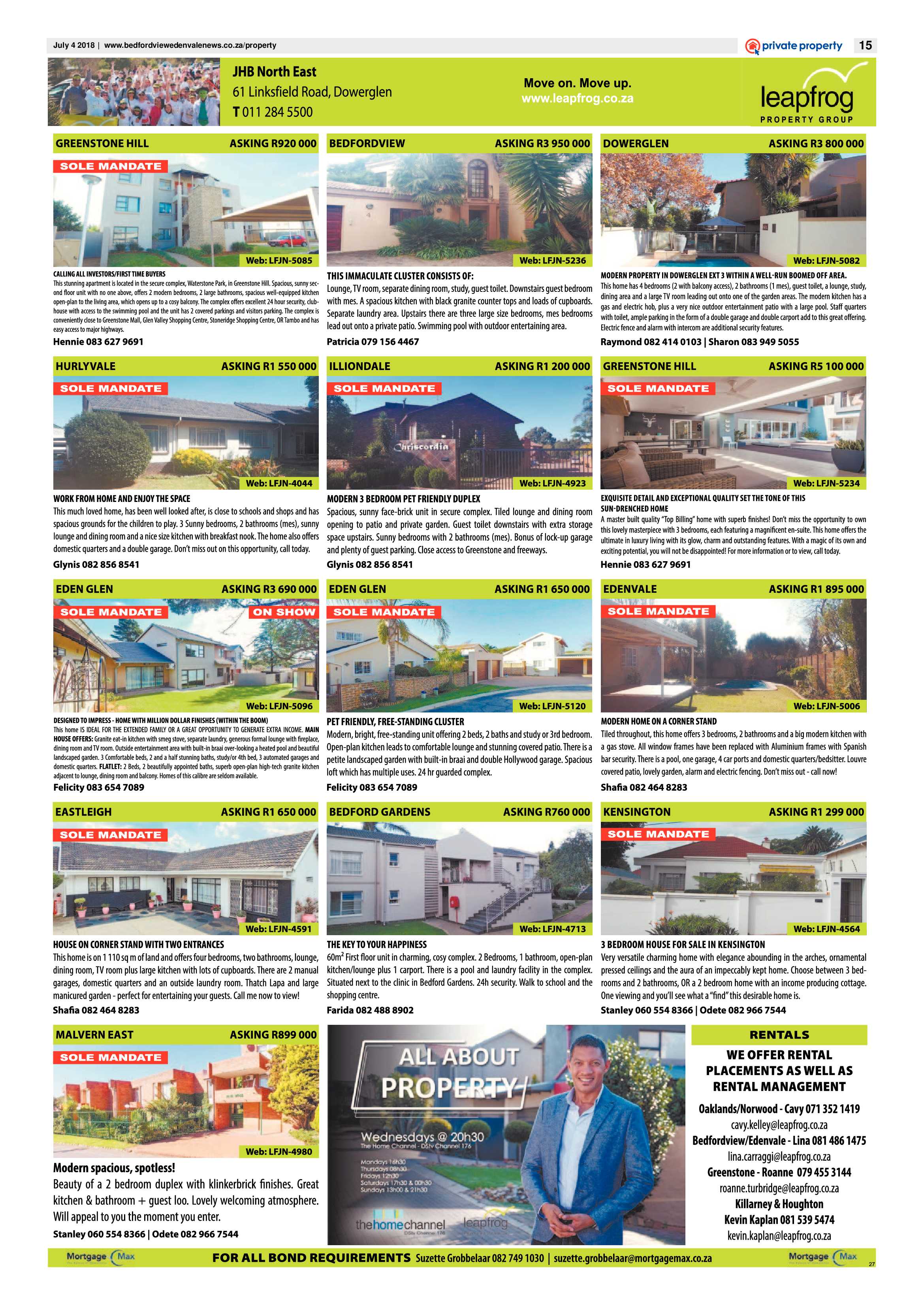 Bedfordview and Edenvale News 04 July 2018 page 15