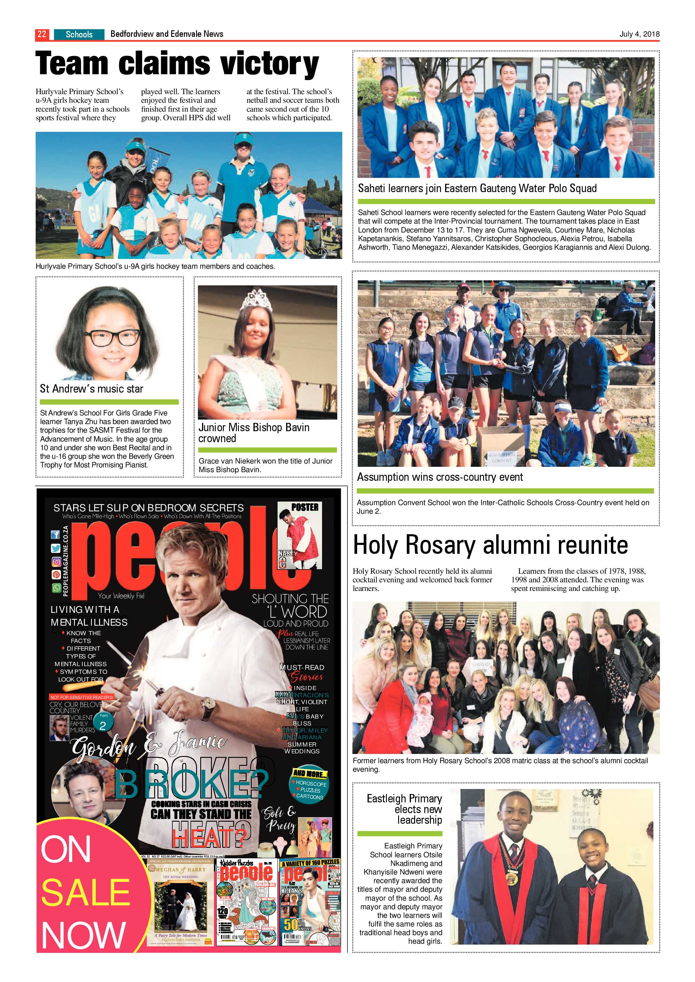 Bedfordview and Edenvale News 04 July 2018 page 22