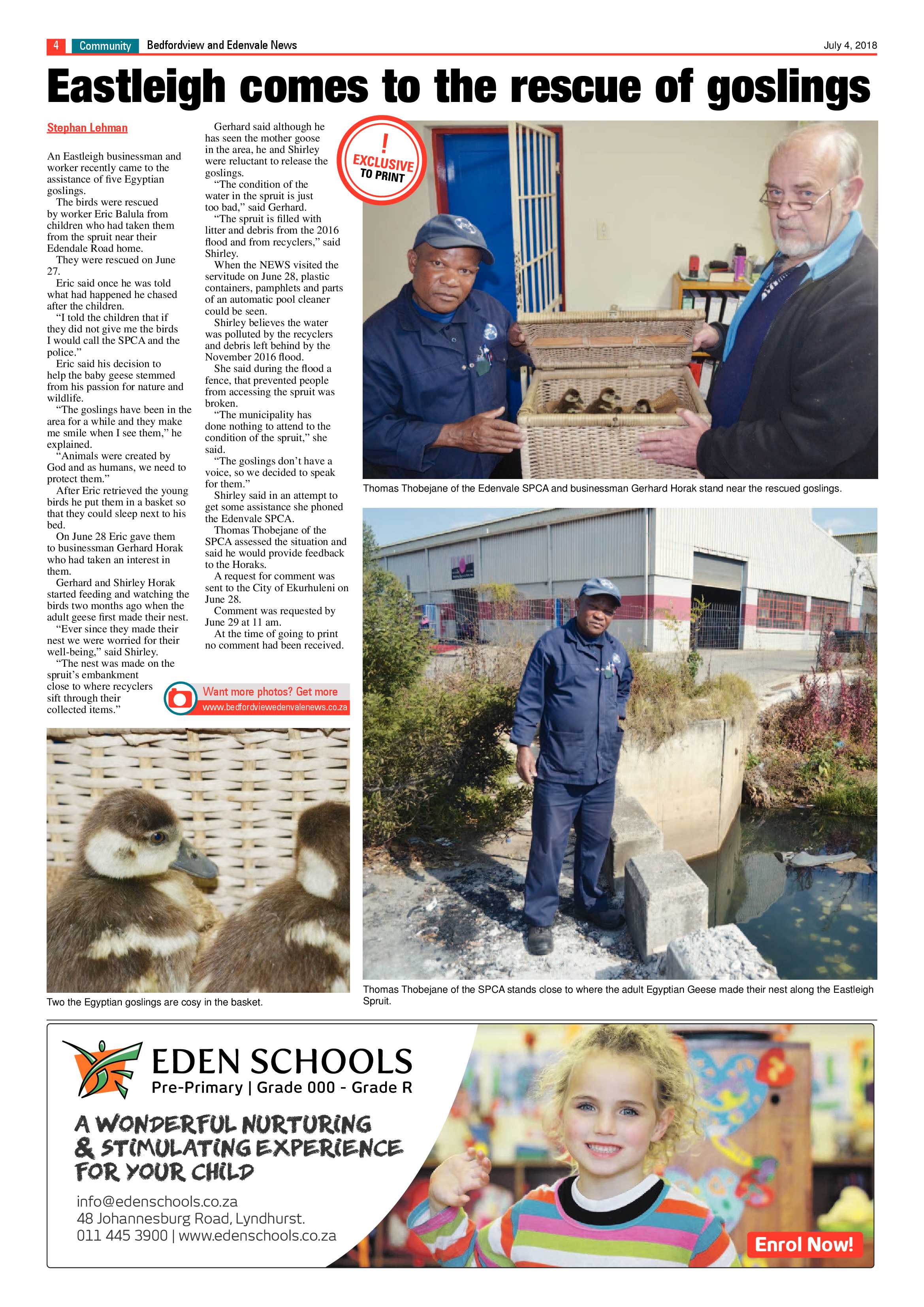 Bedfordview and Edenvale News 04 July 2018 page 4