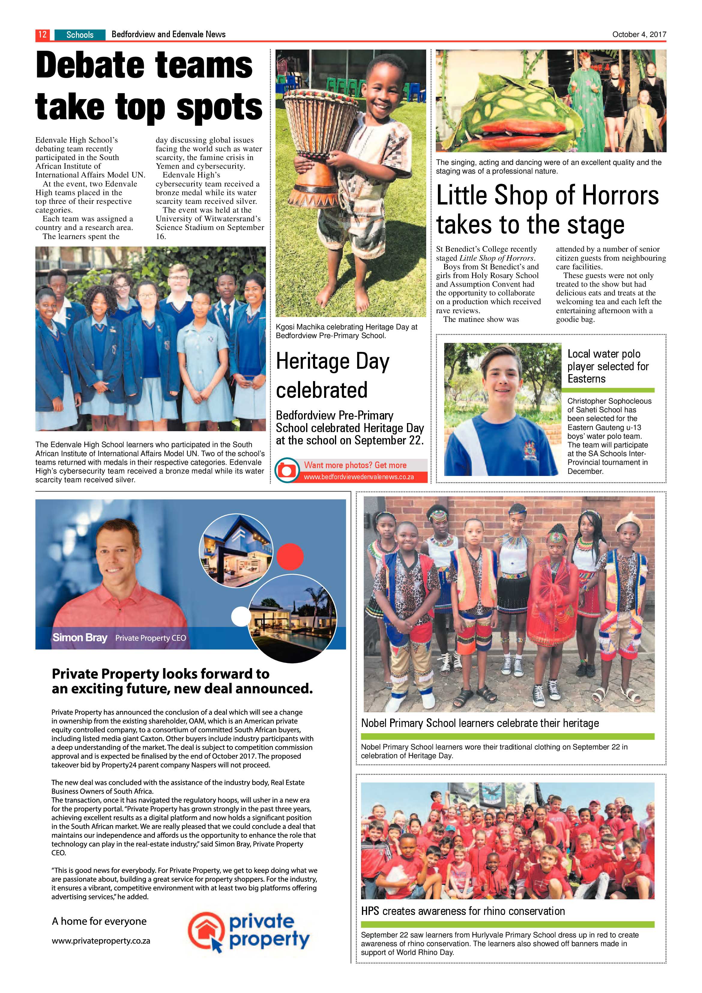 Bedfordview and Edenvale News 04 October 2017 page 12