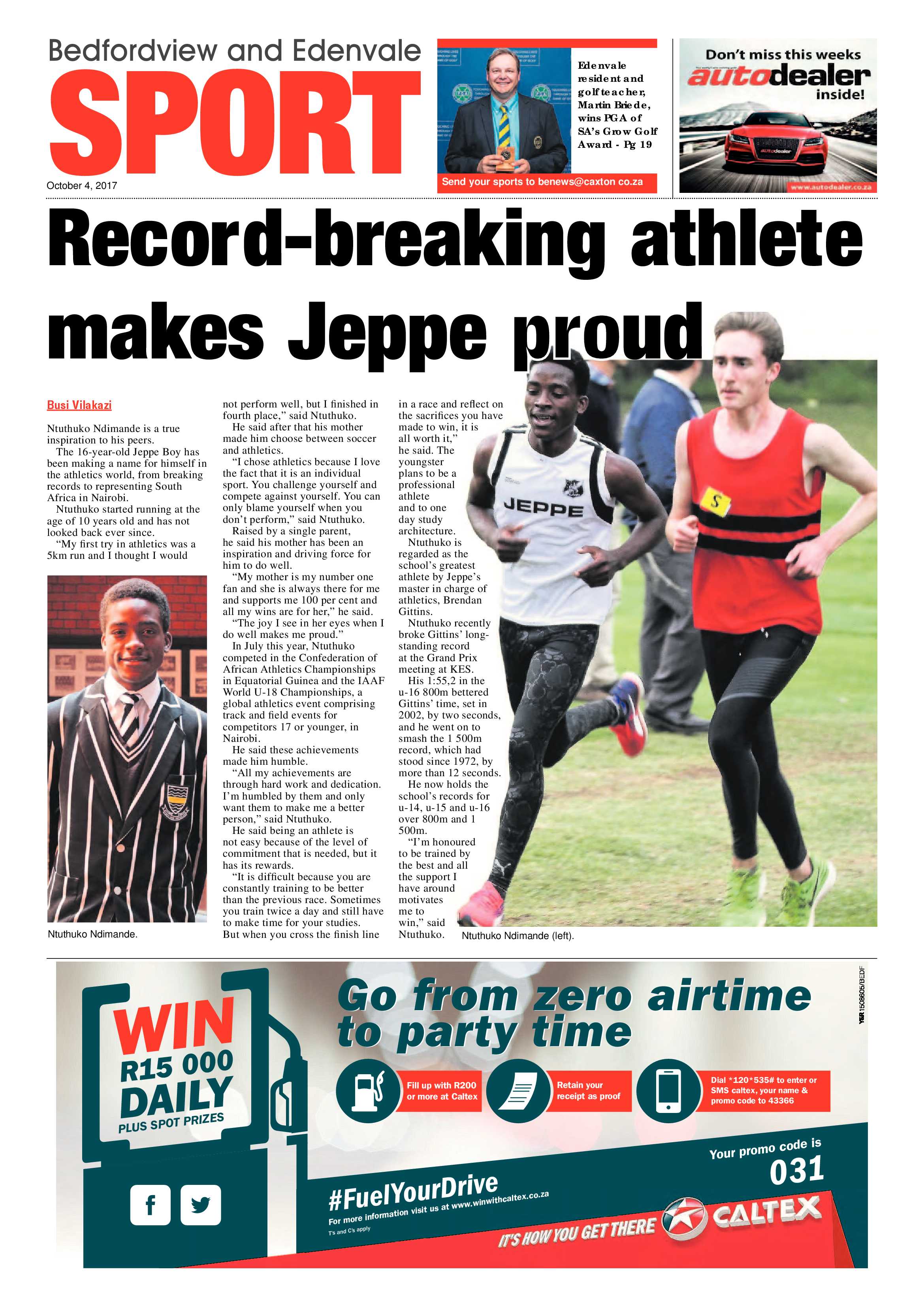 Bedfordview and Edenvale News 04 October 2017 page 20