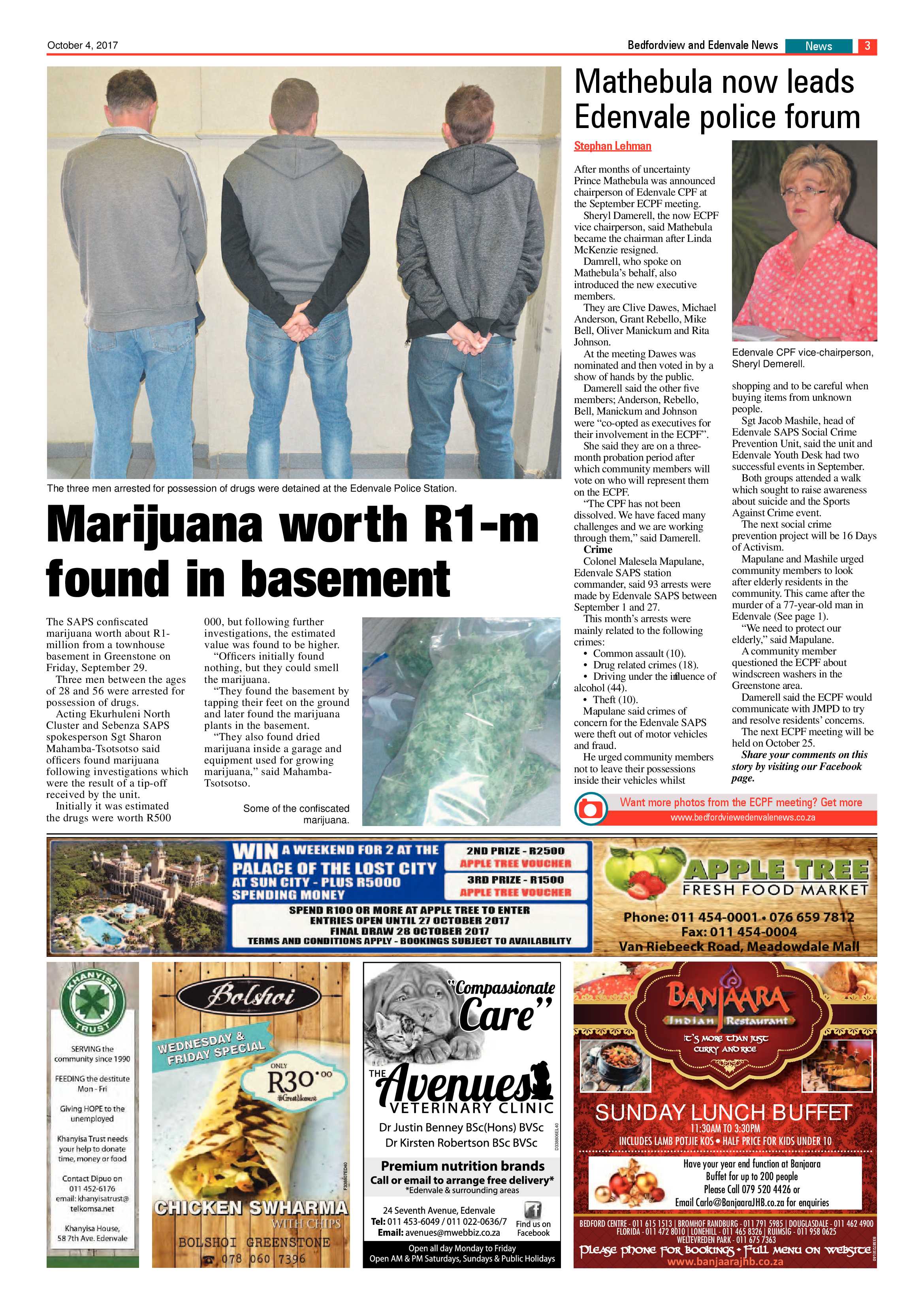 Bedfordview and Edenvale News 04 October 2017 page 3
