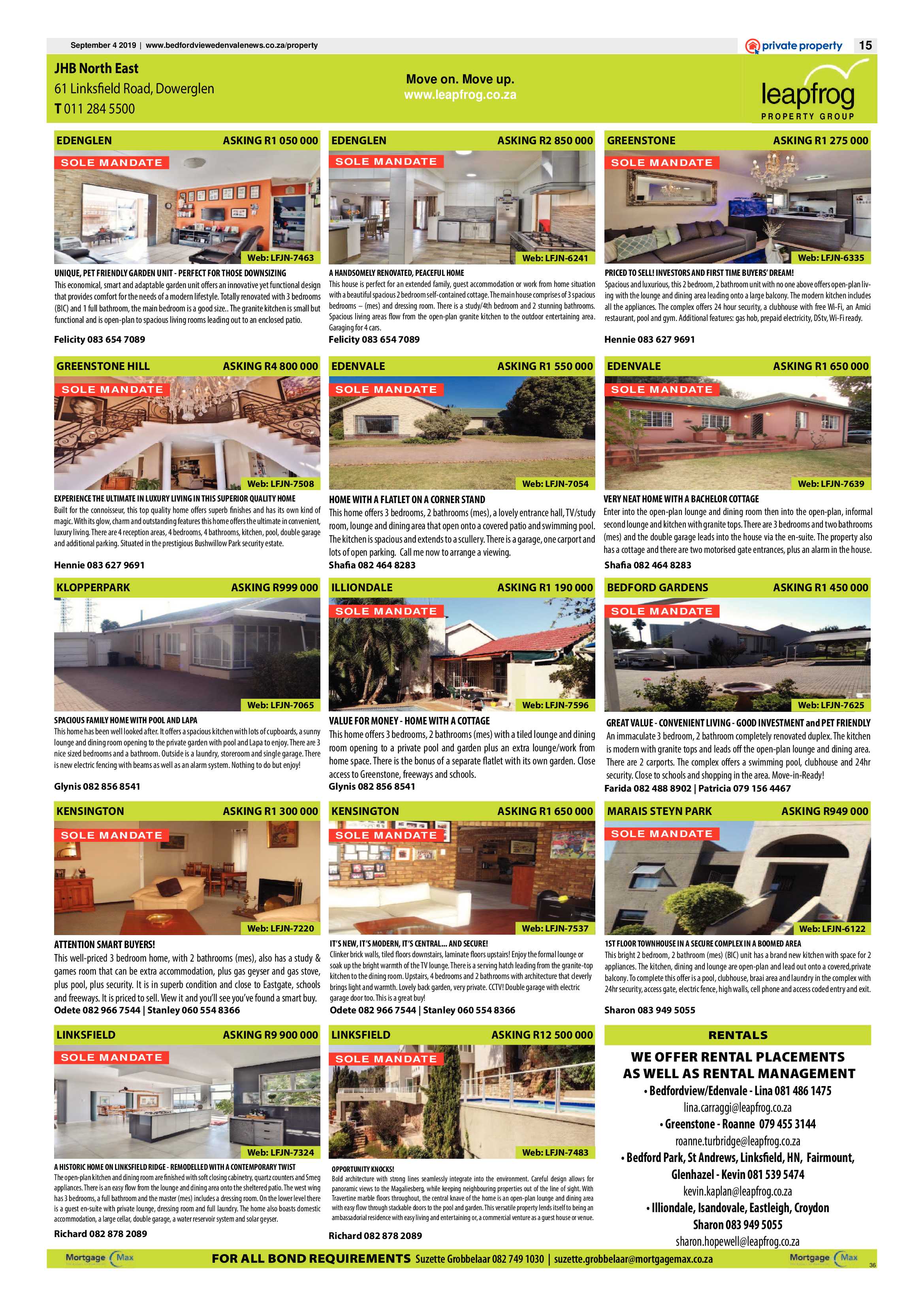 Bedfordview and Edenvale News 04 September 2019 page 15