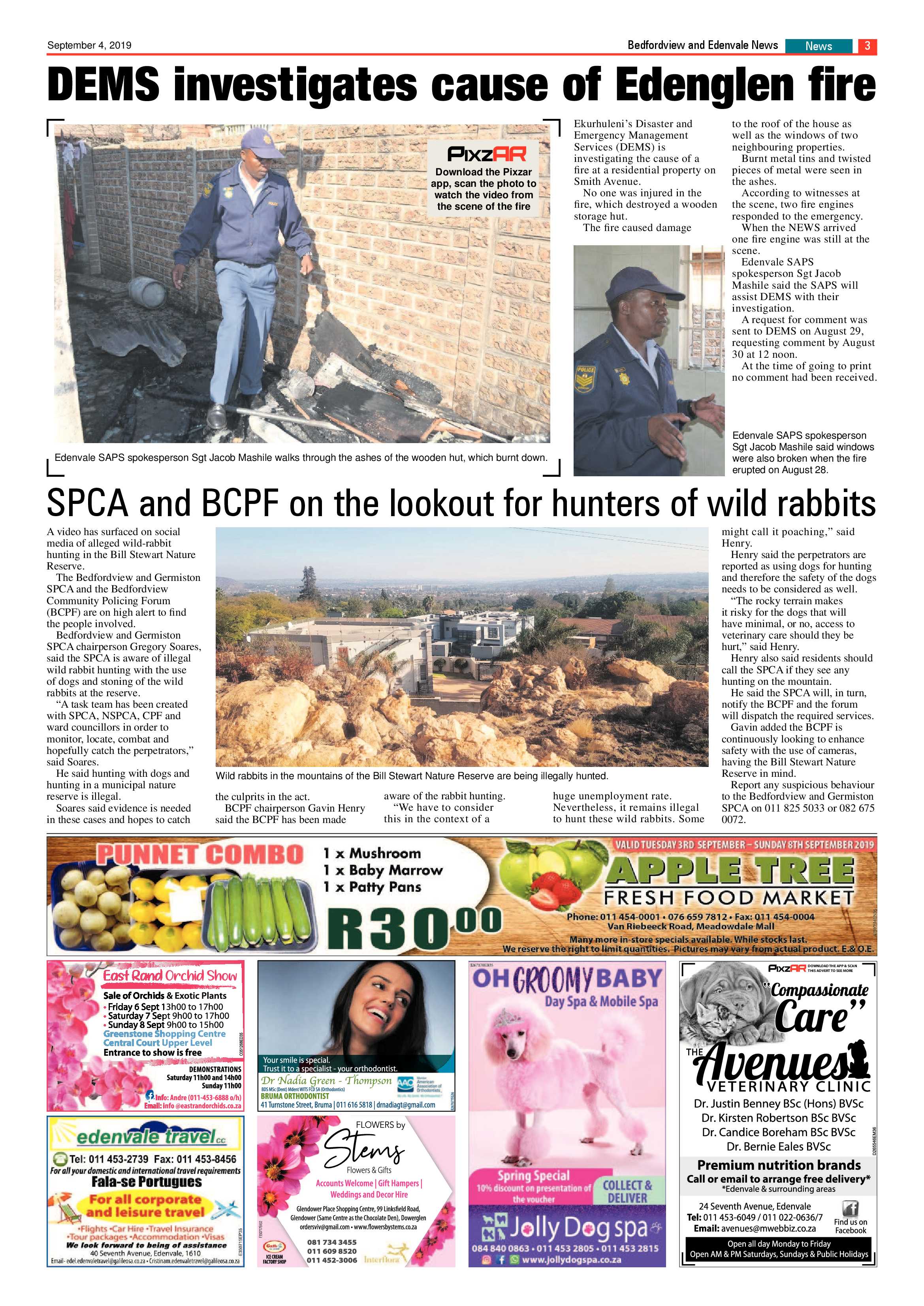 Bedfordview and Edenvale News 04 September 2019 page 3