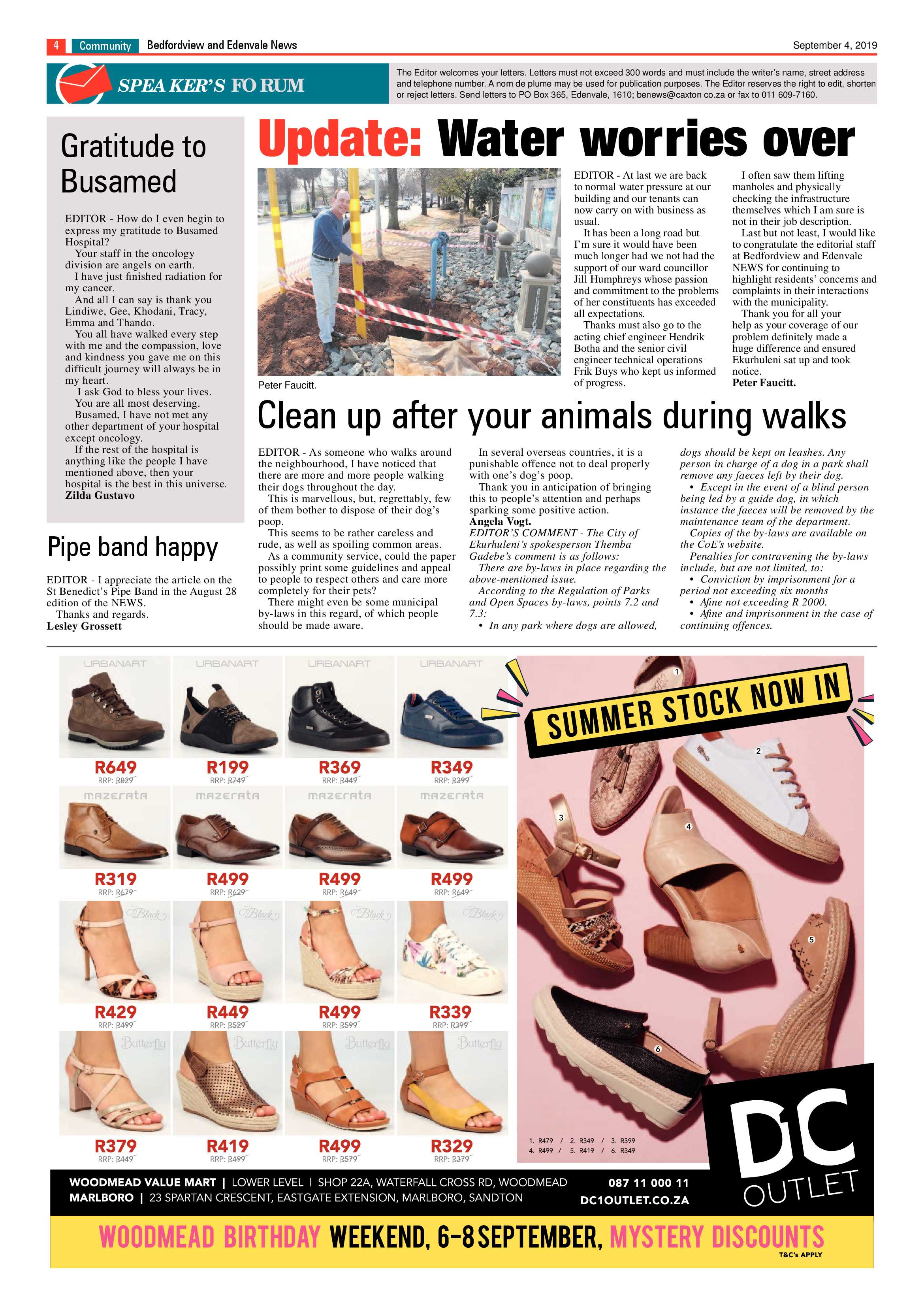 Bedfordview and Edenvale News 04 September 2019 page 4