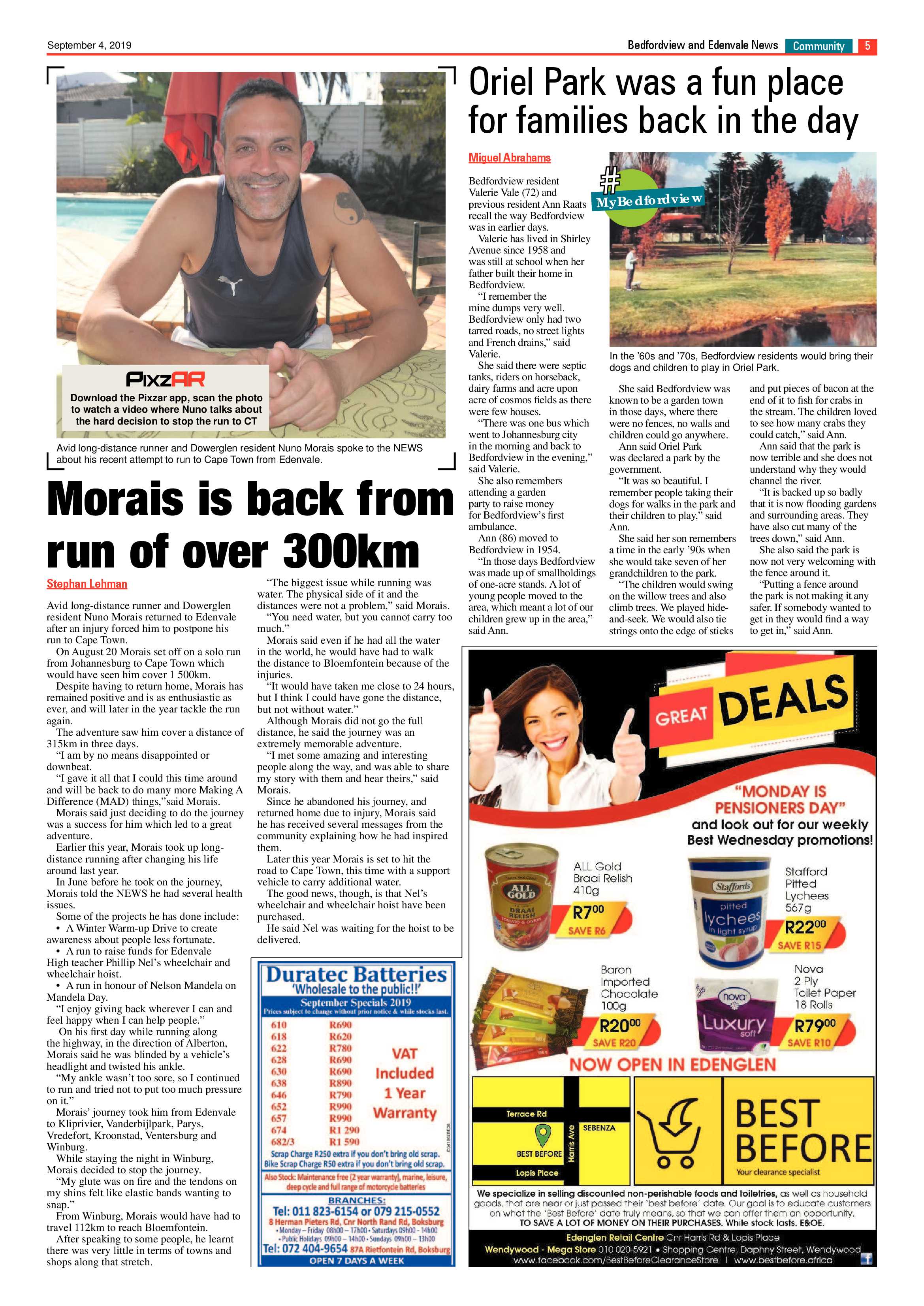 Bedfordview and Edenvale News 04 September 2019 page 5