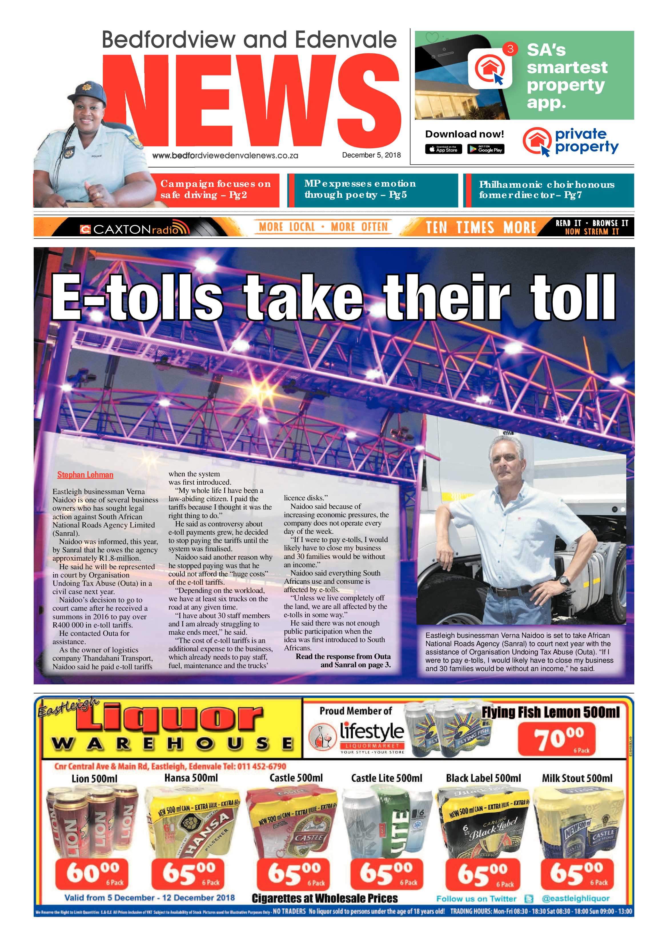 Bedfordview and Edenvale News 05 December 2018 page 1