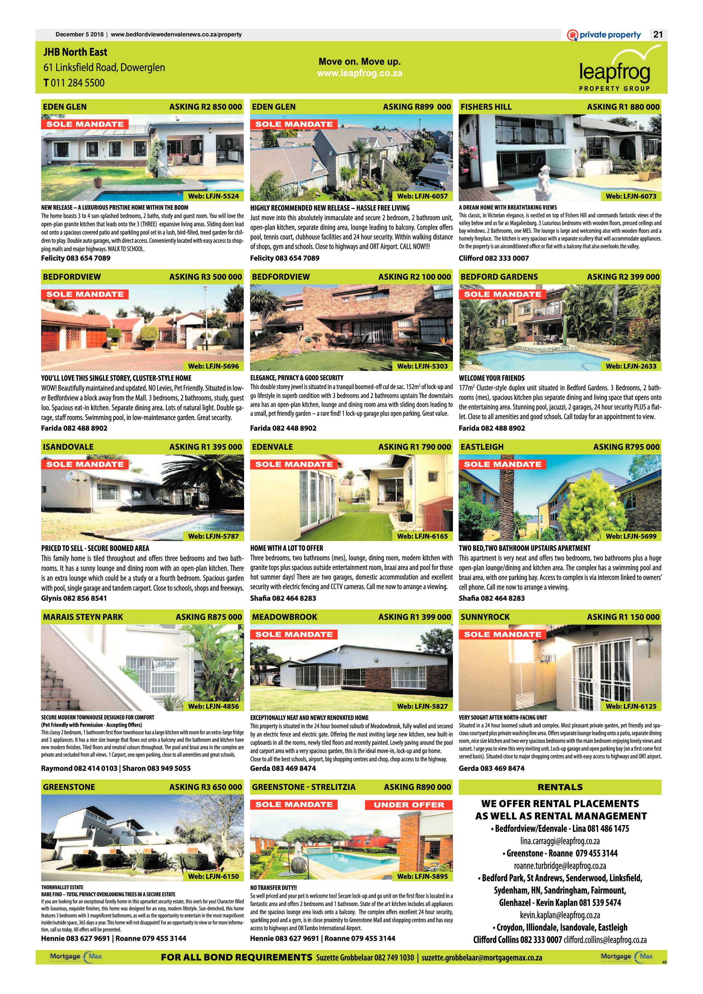 Bedfordview and Edenvale News 05 December 2018 page 21