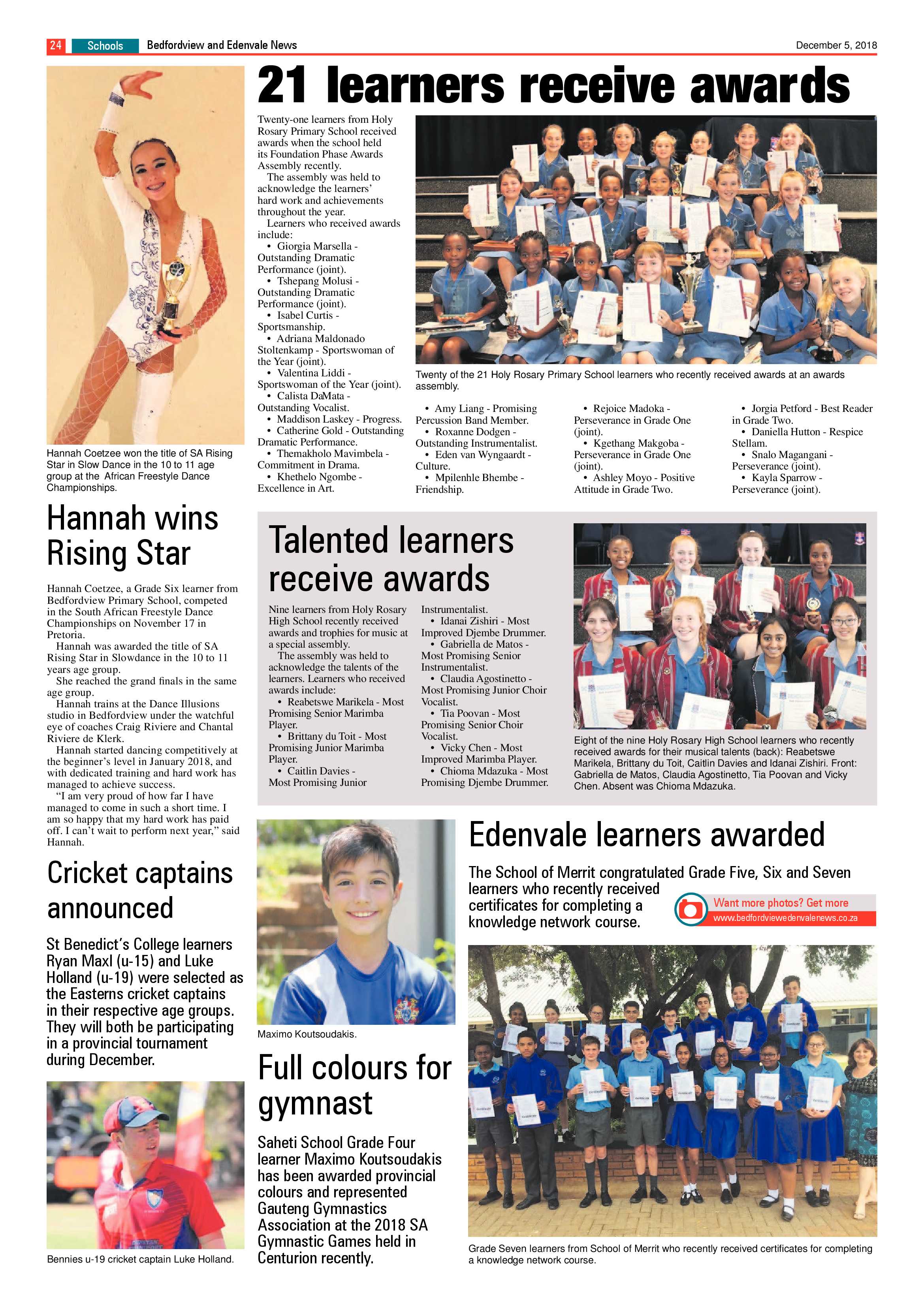 Bedfordview and Edenvale News 05 December 2018 page 24