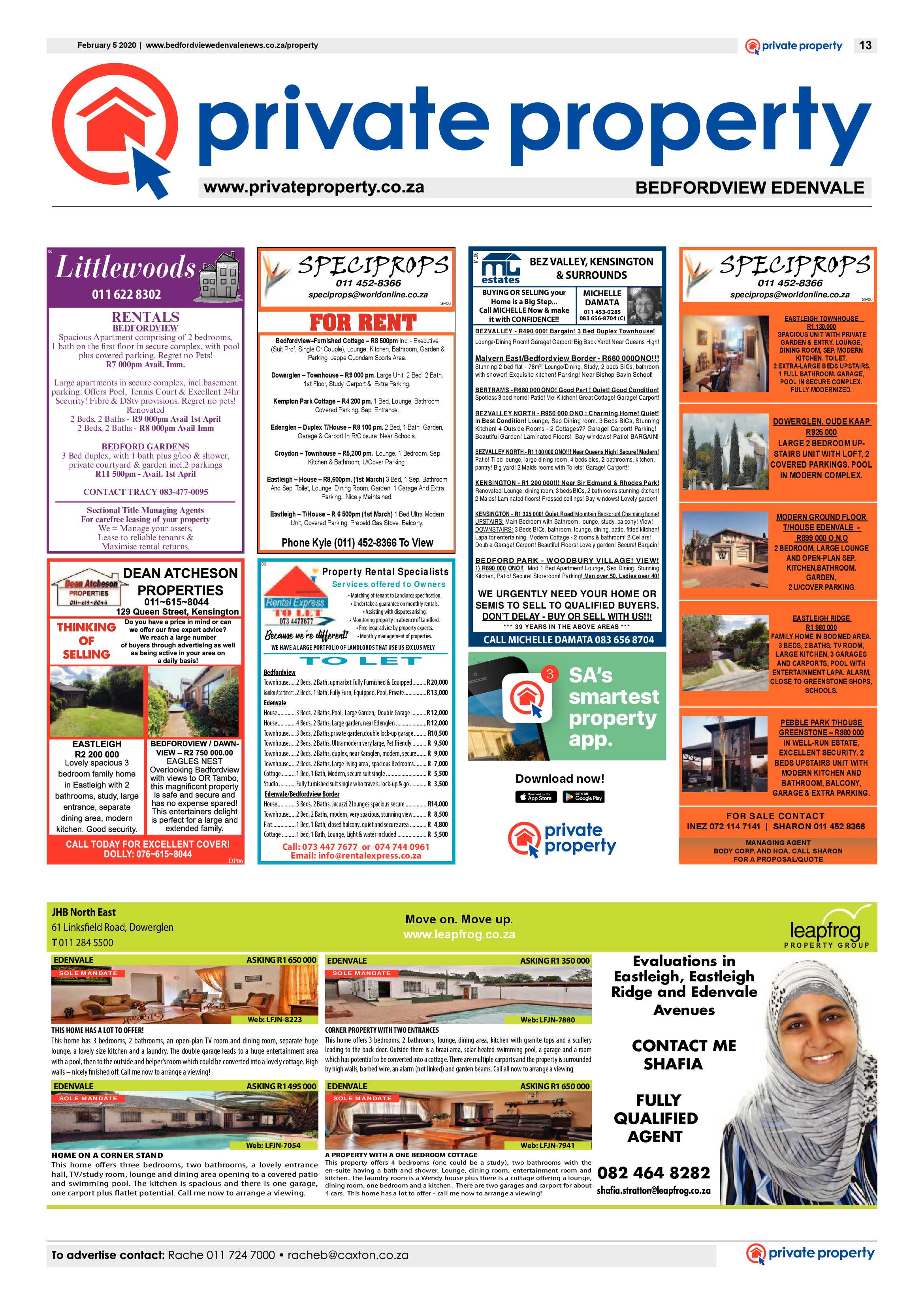 Bedfordview and Edenvale News 05 February 2020 page 13