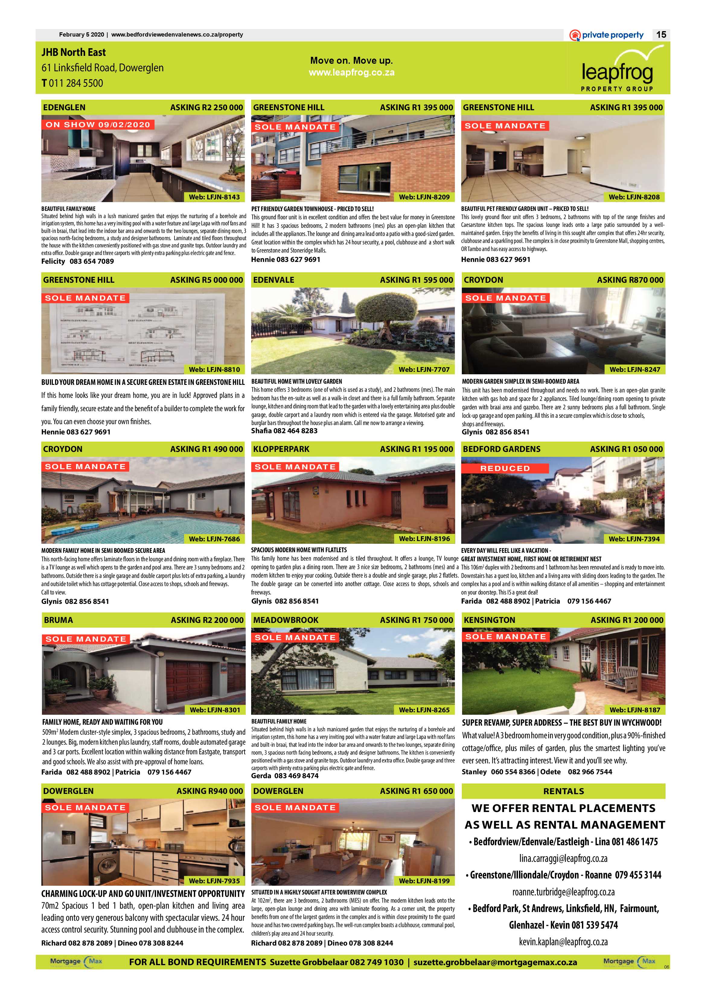 Bedfordview and Edenvale News 05 February 2020 page 15