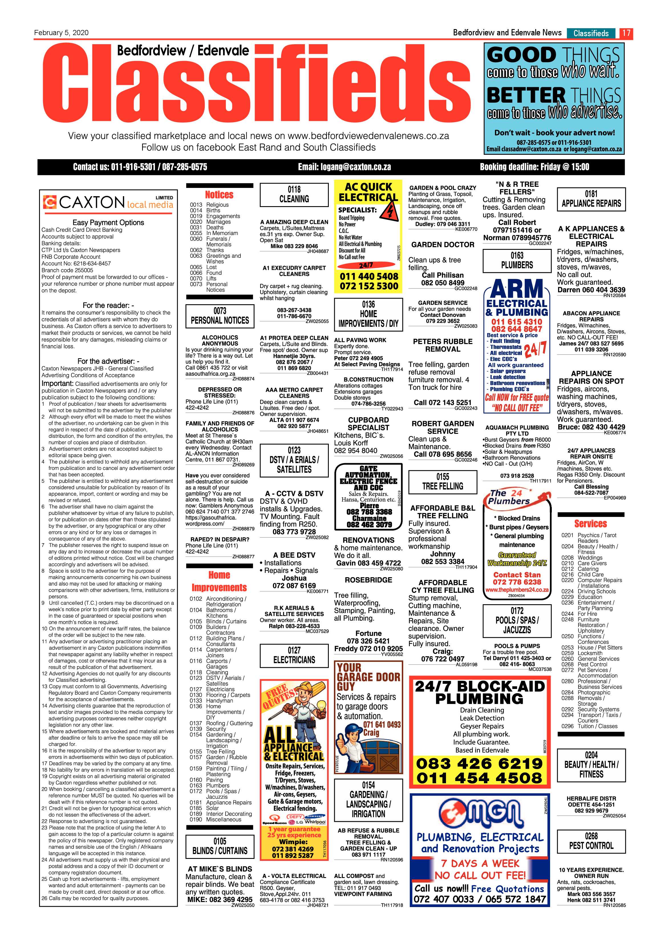 Bedfordview and Edenvale News 05 February 2020 page 17