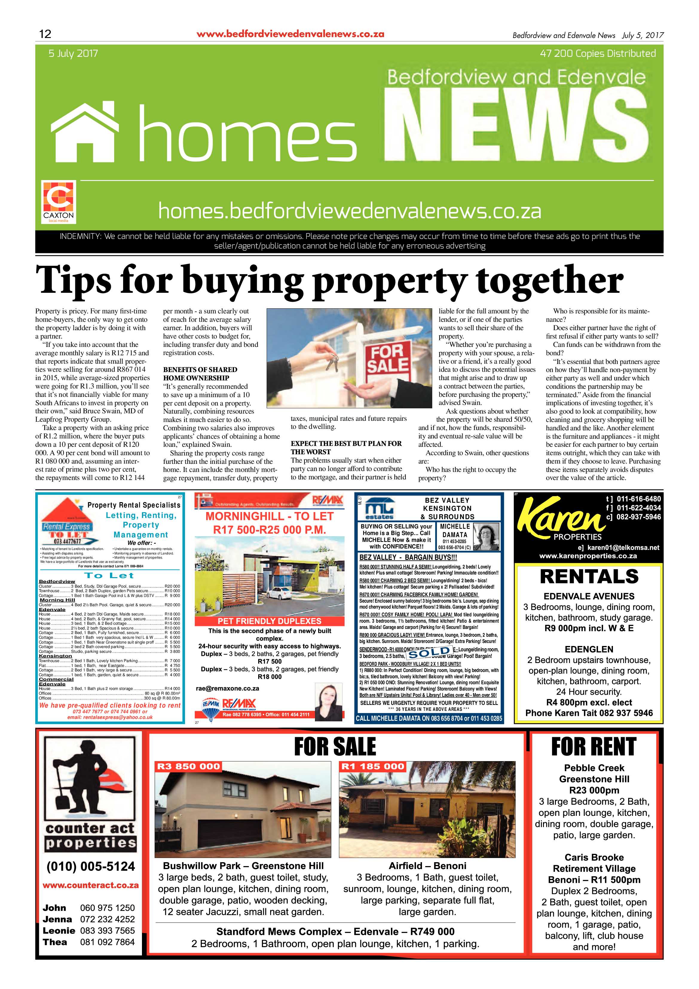 Bedfordview and Edenvale News 05 July 2017 page 12