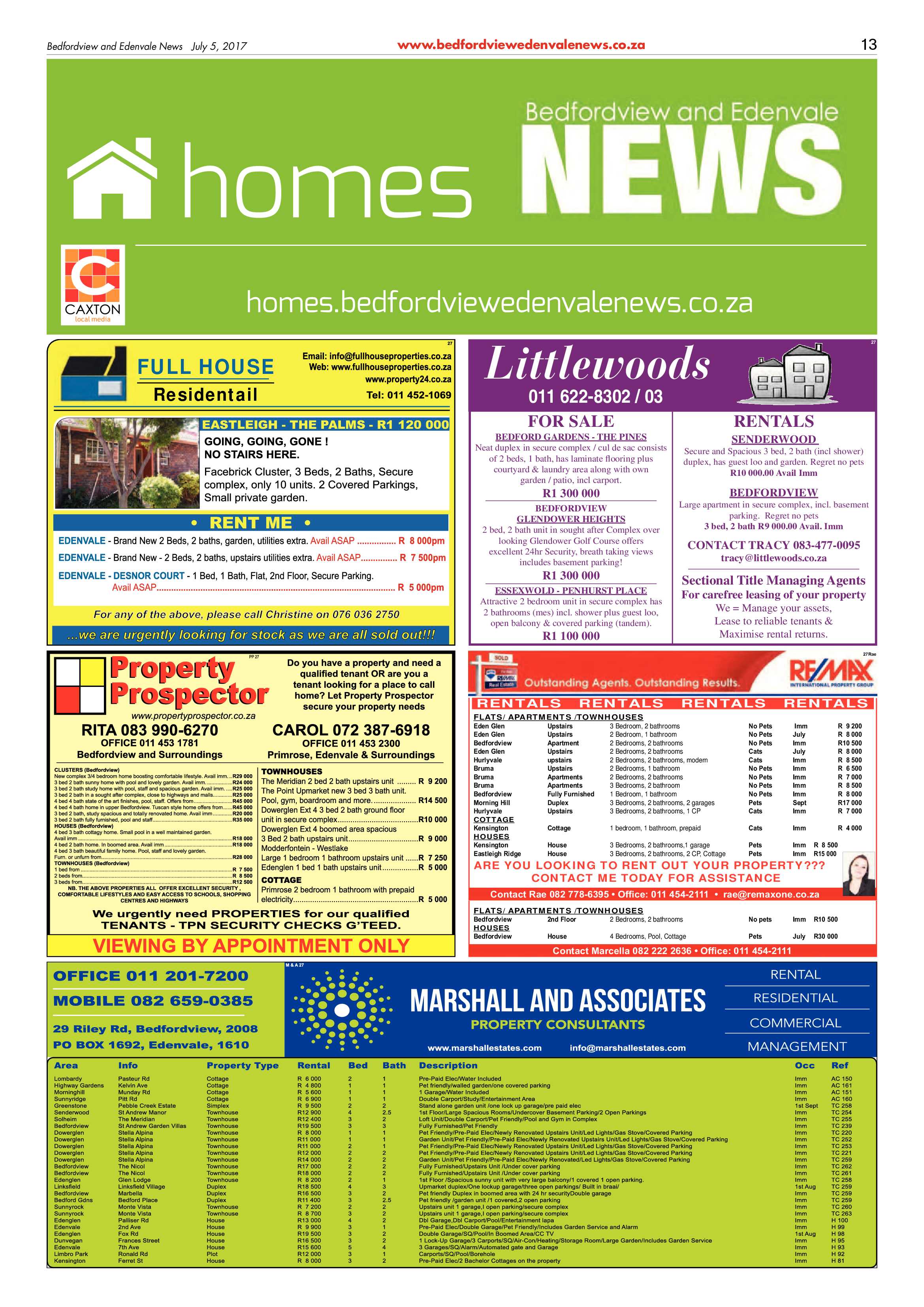 Bedfordview and Edenvale News 05 July 2017 page 13