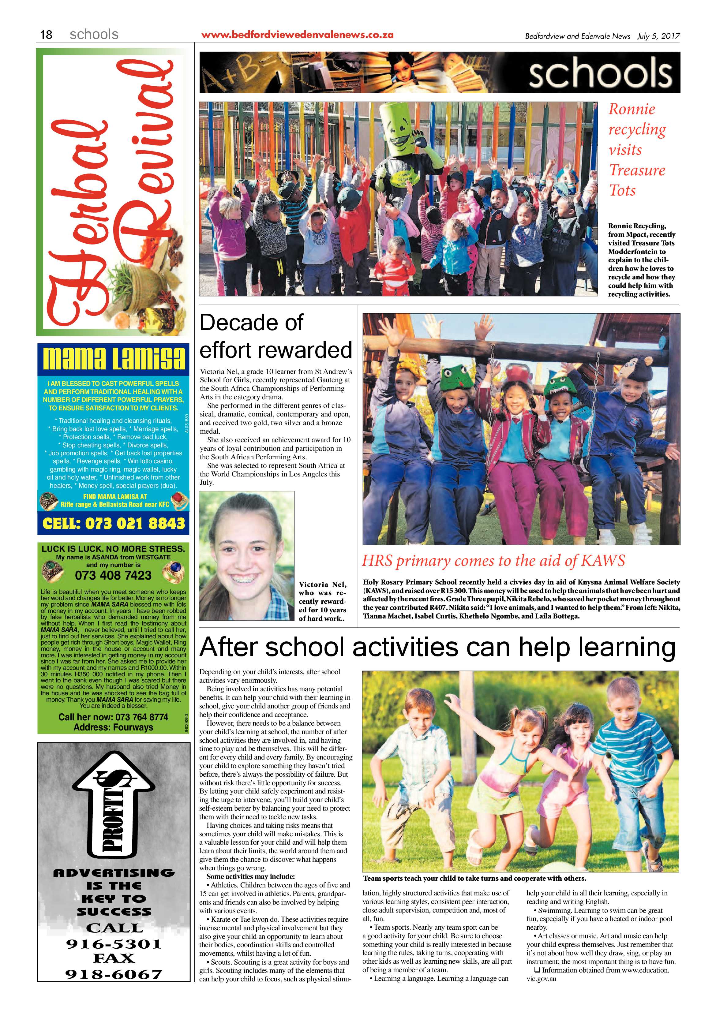 Bedfordview and Edenvale News 05 July 2017 page 18