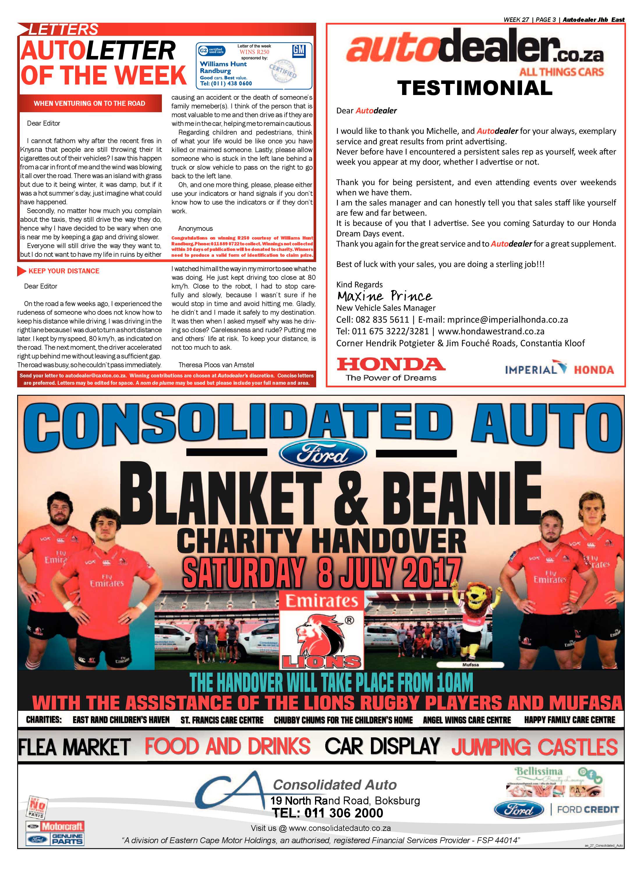 Bedfordview and Edenvale News 05 July 2017 page 23
