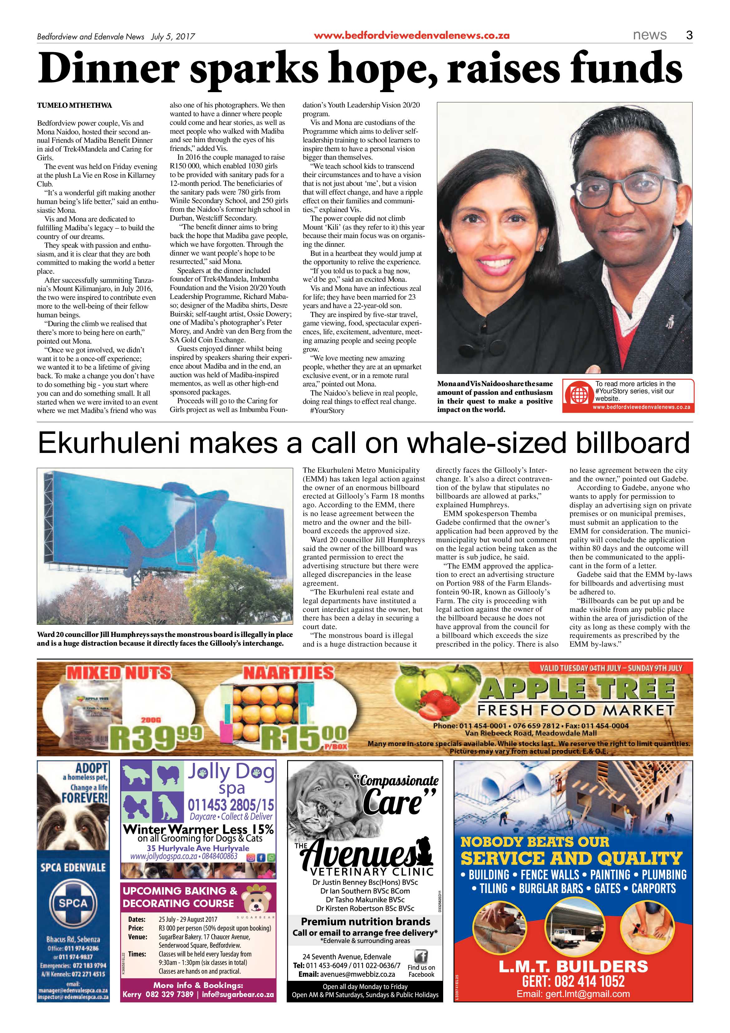 Bedfordview and Edenvale News 05 July 2017 page 3