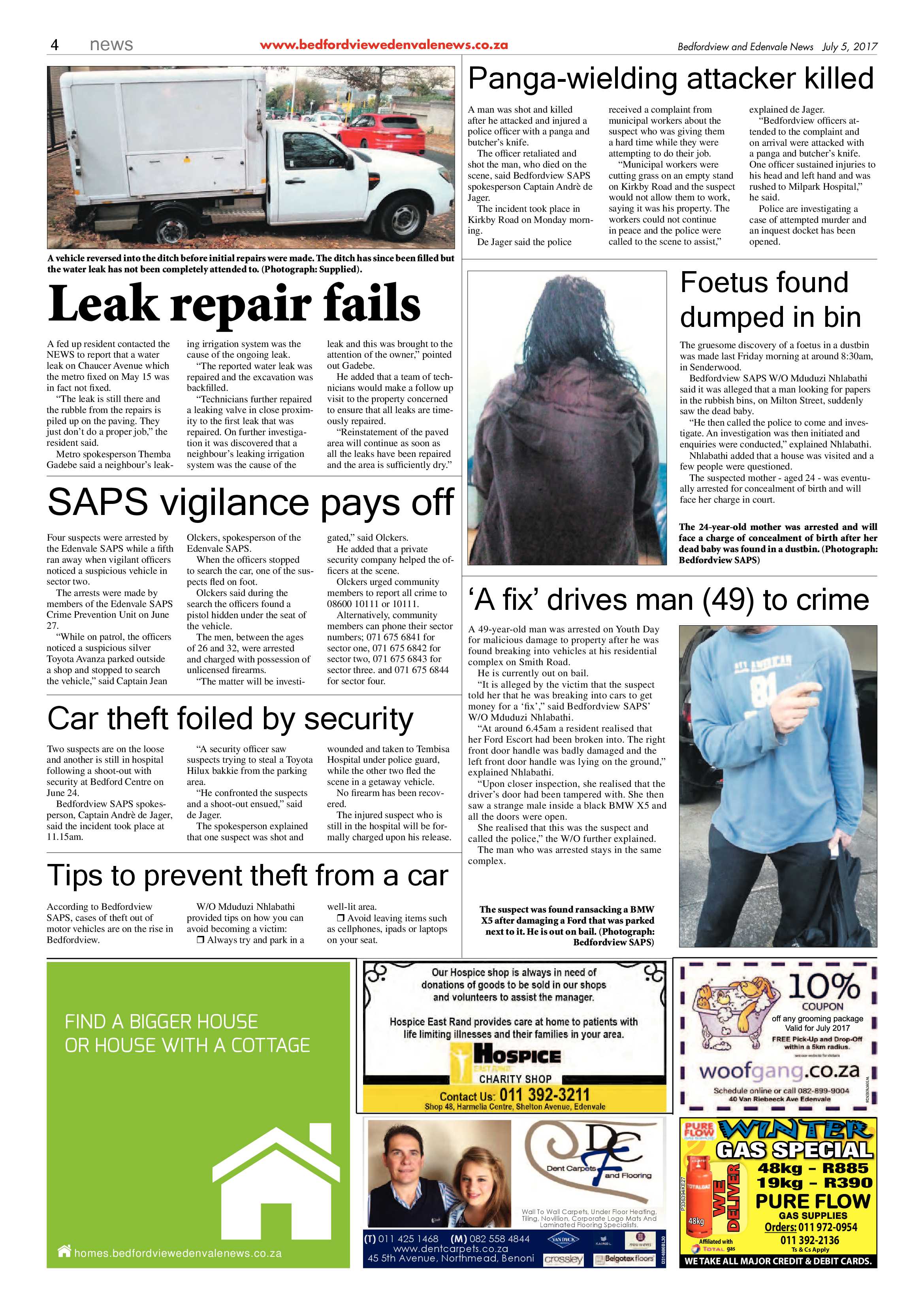 Bedfordview and Edenvale News 05 July 2017 page 4