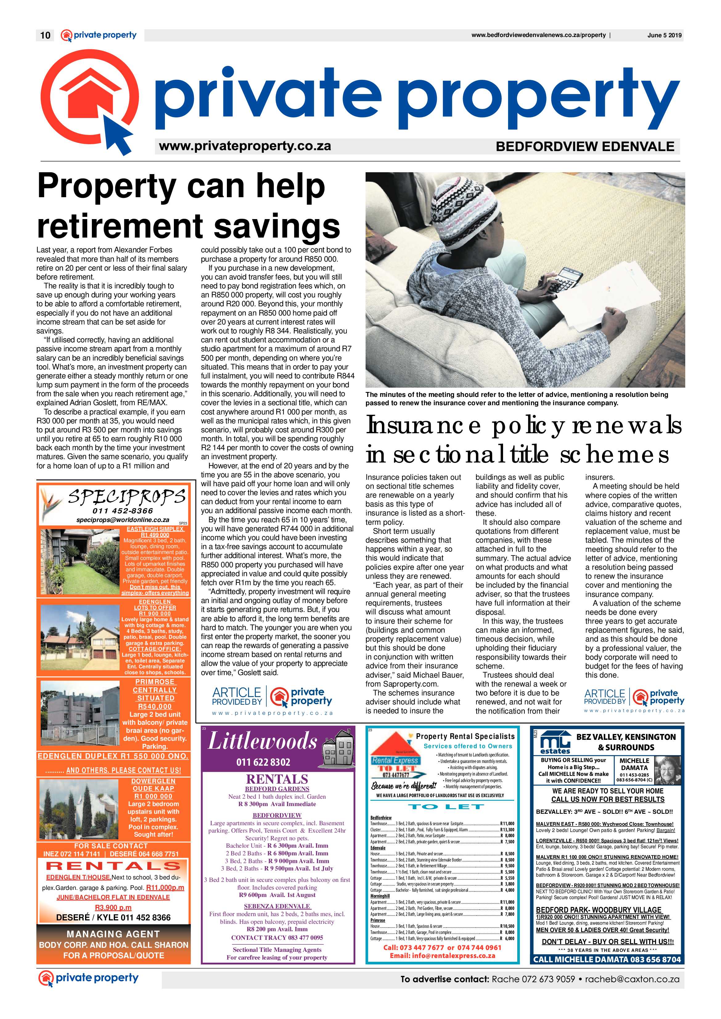 Bedfordview and Edenvale News 05 June 2019 page 10