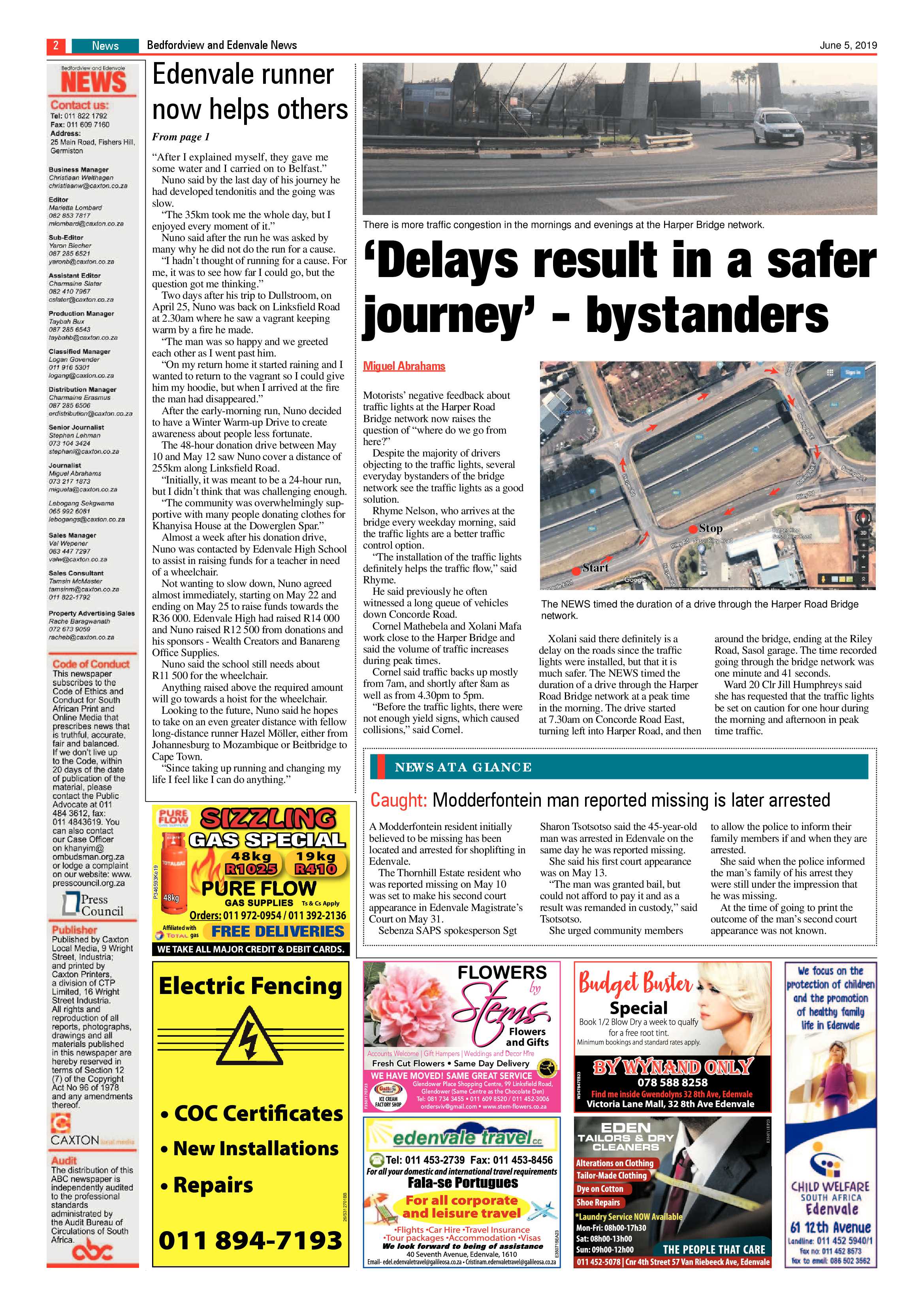 Bedfordview and Edenvale News 05 June 2019 page 2