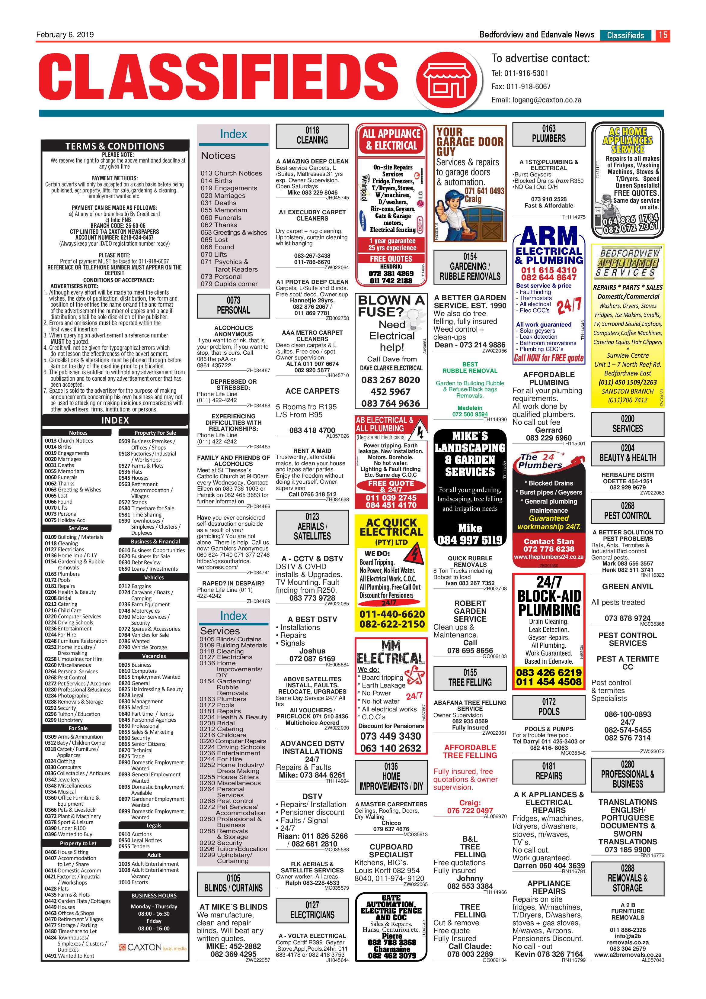 Bedfordview and Edenvale News 06 February 2019 page 15