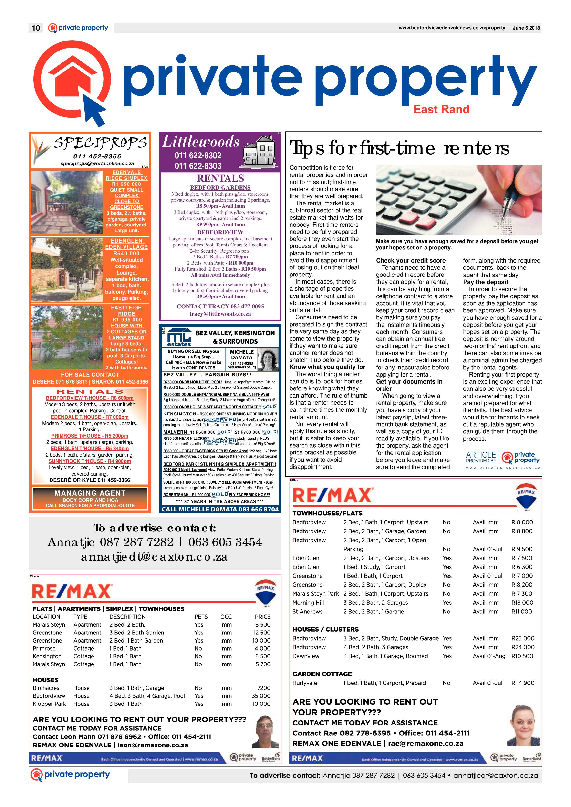 Bedfordview and Edenvale News 06 June 2018 page 10
