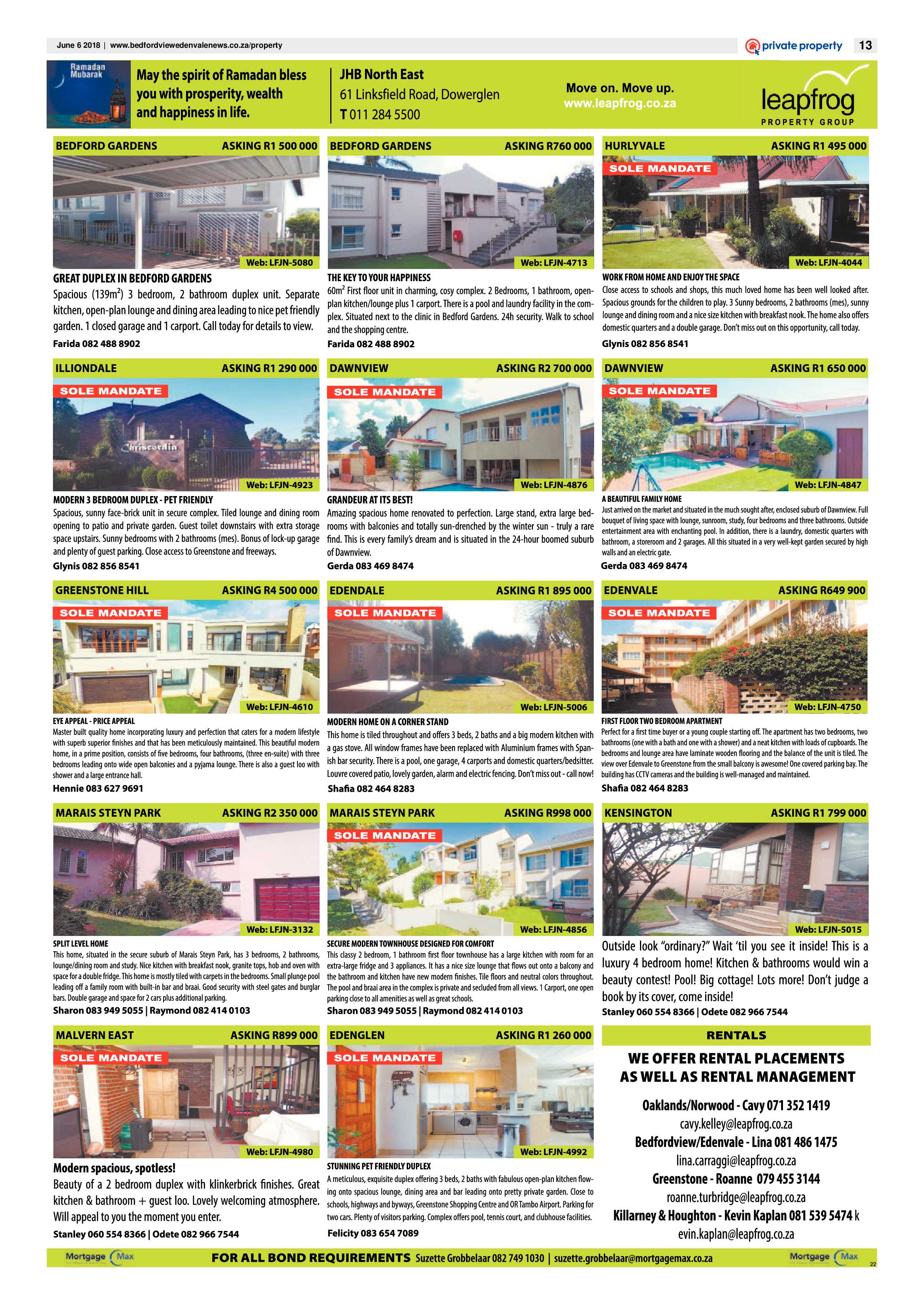 Bedfordview and Edenvale News 06 June 2018 page 13
