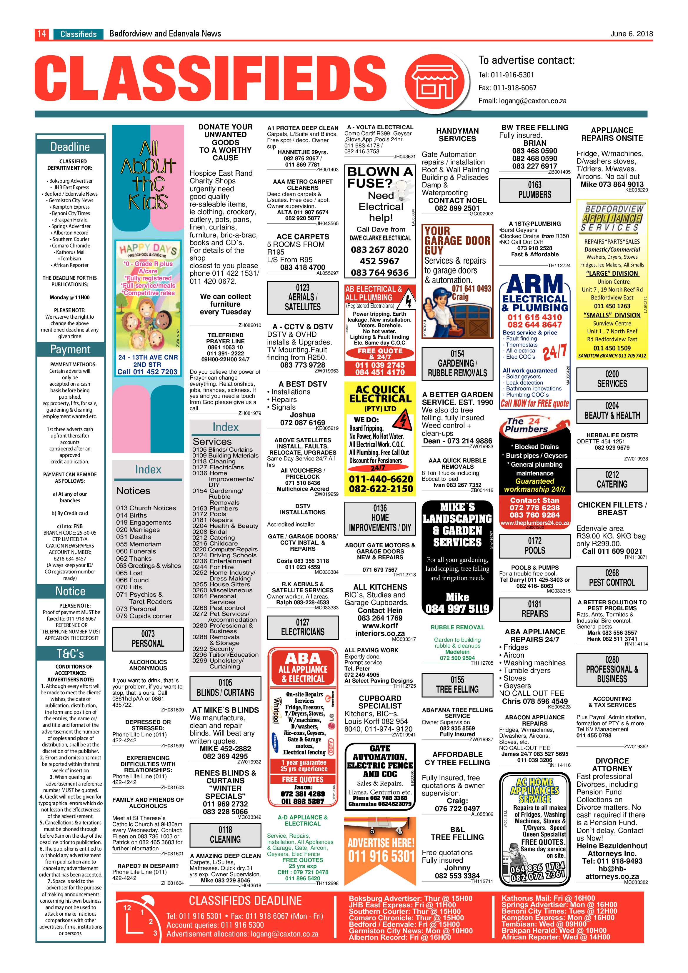 Bedfordview and Edenvale News 06 June 2018 page 14