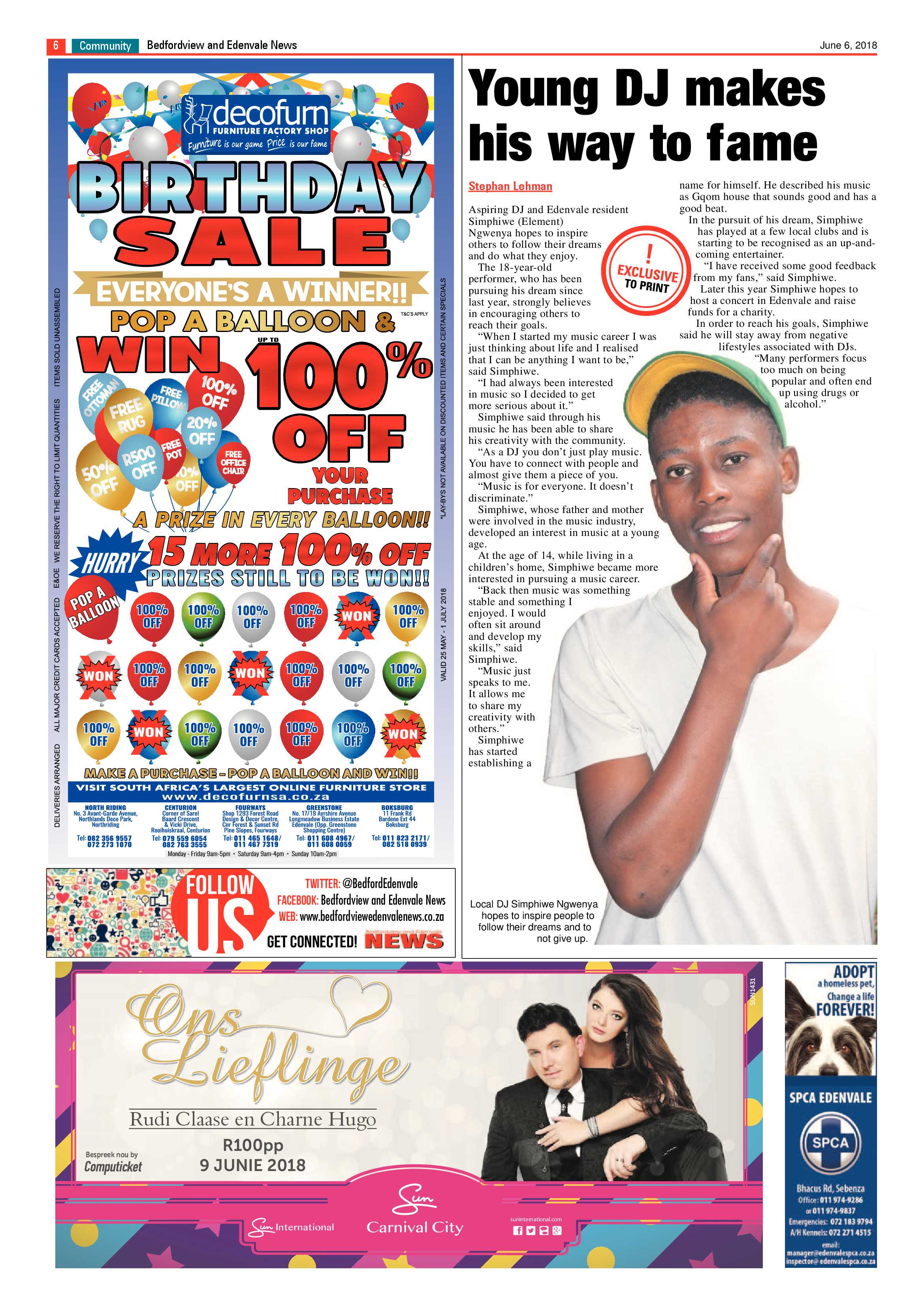 Bedfordview and Edenvale News 06 June 2018 page 6