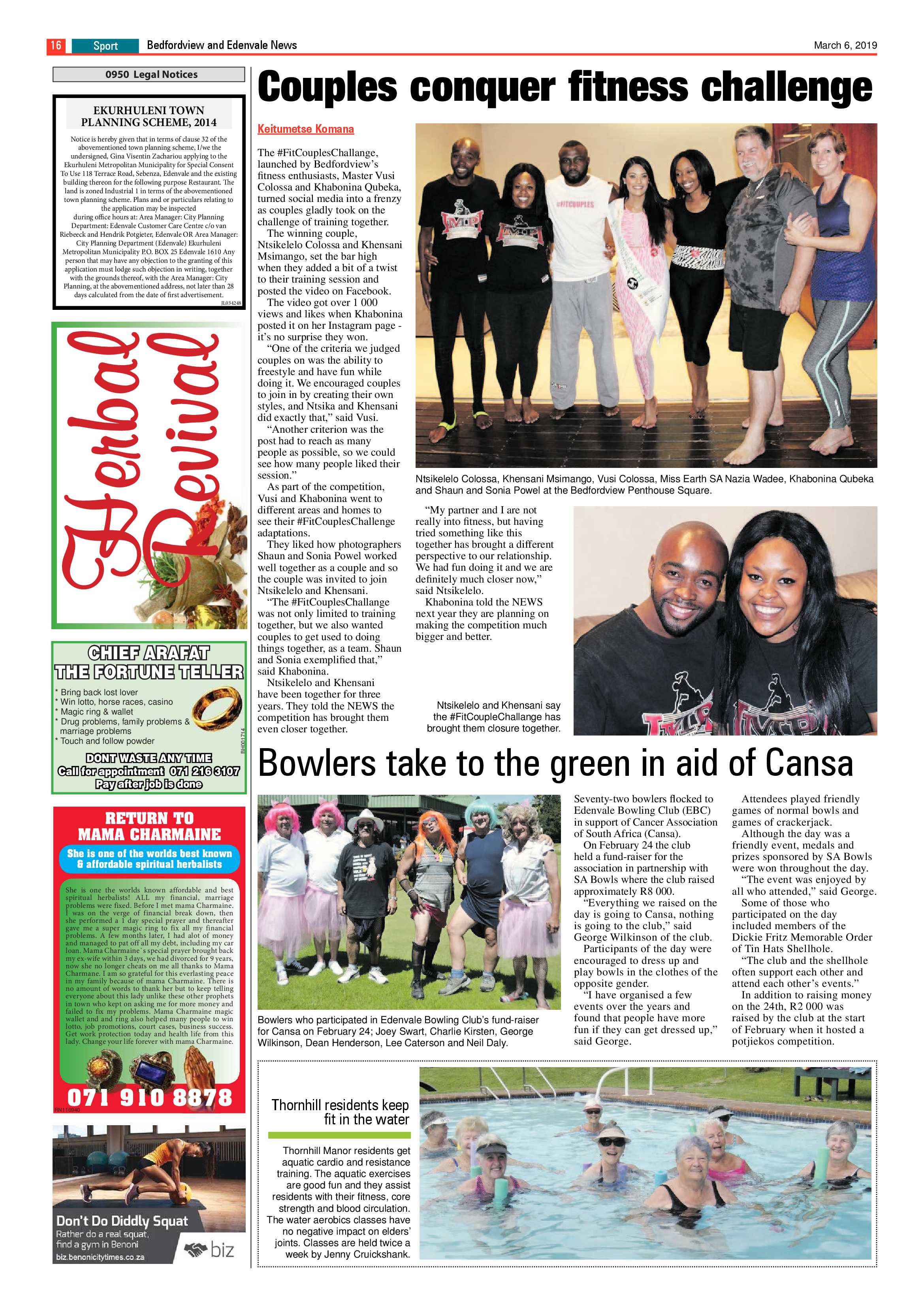 Bedfordview and Edenvale News 06 March 2019 page 16