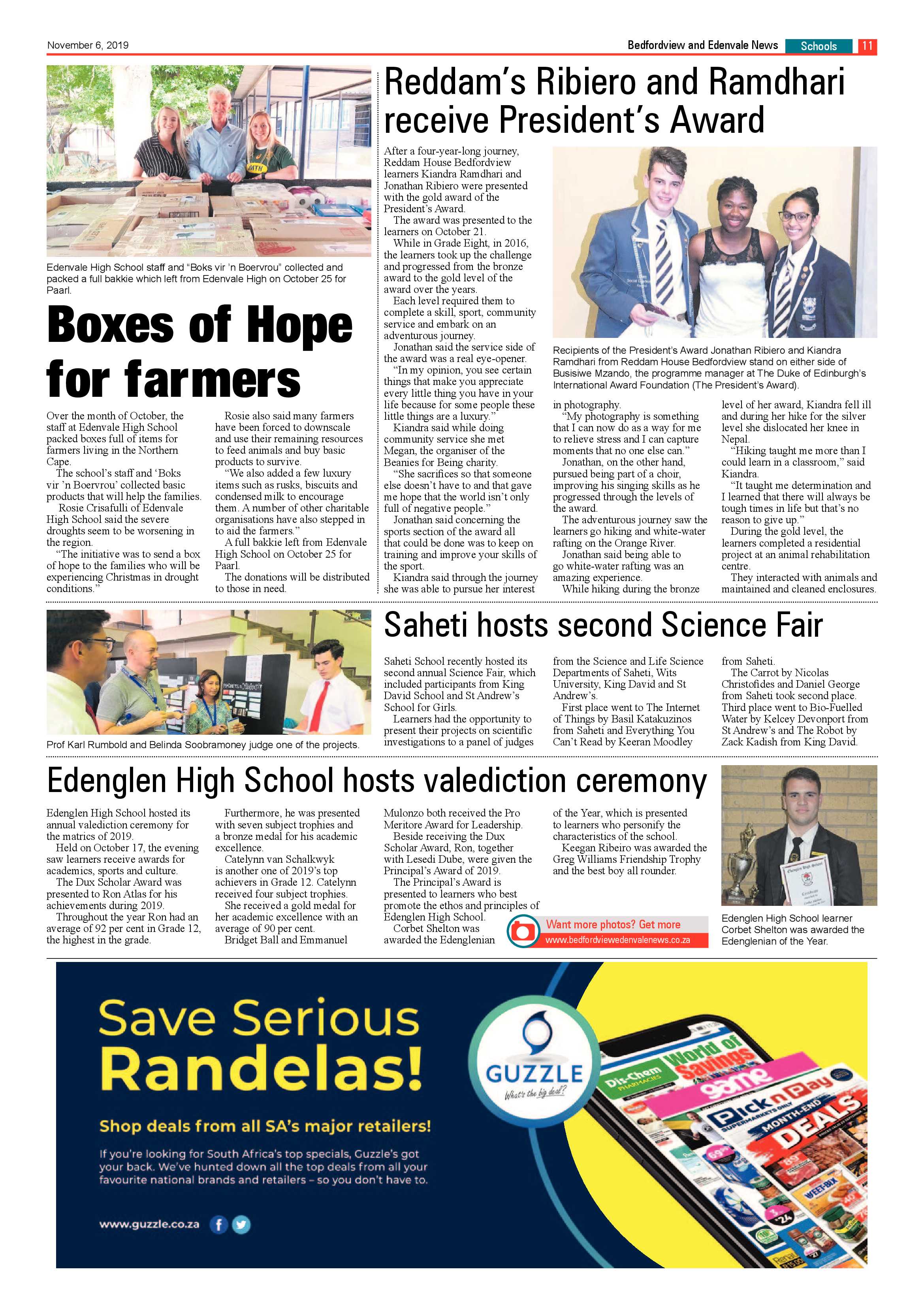 Bedfordview and Edenvale News 06 November 2019 page 11