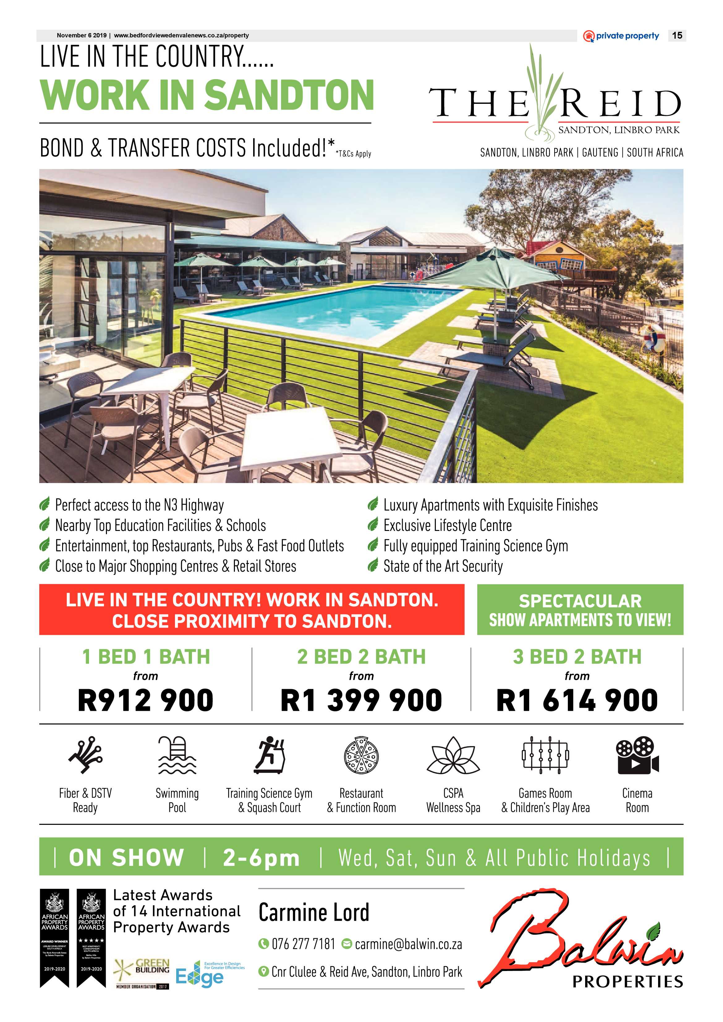 Bedfordview and Edenvale News 06 November 2019 page 15