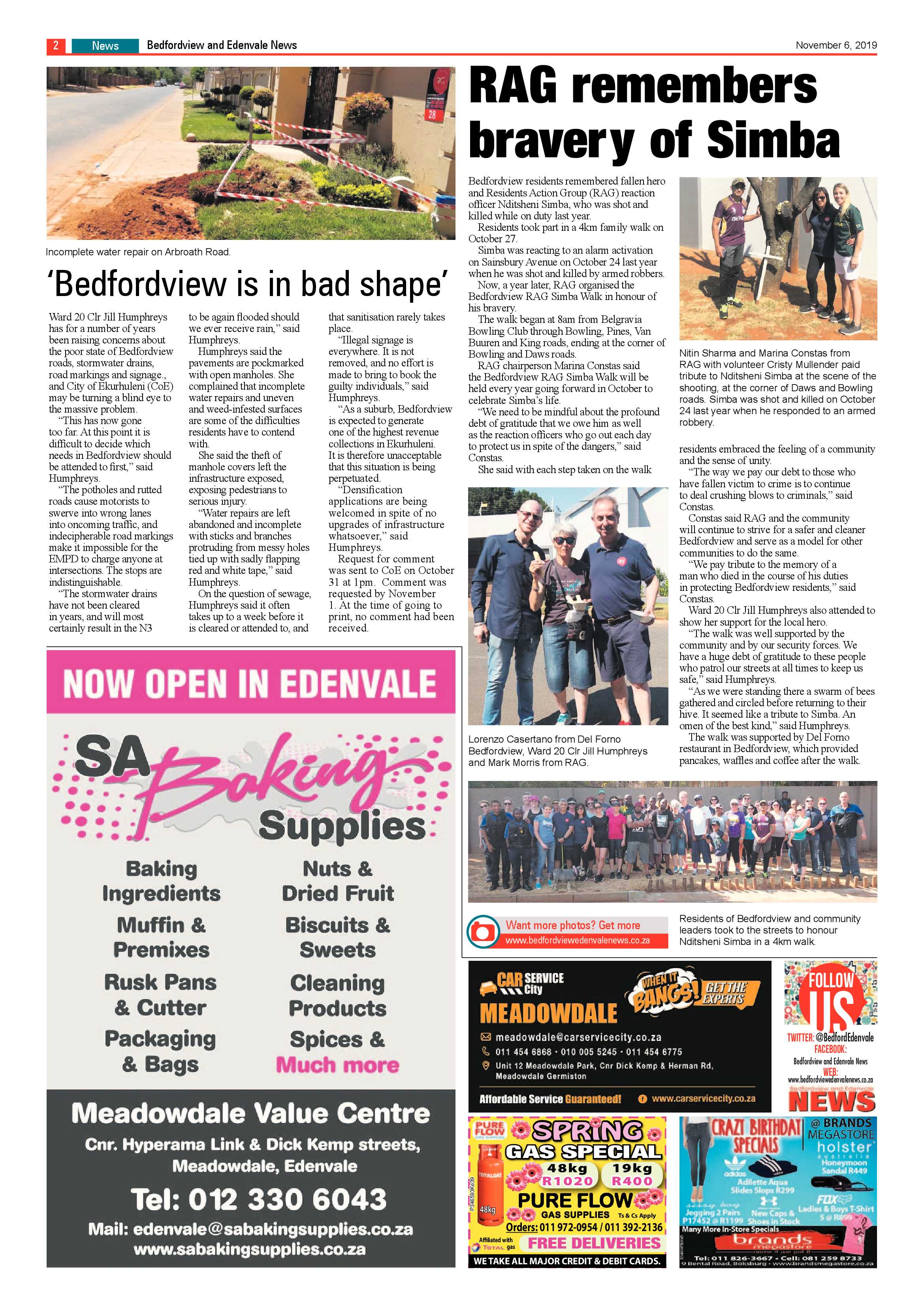 Bedfordview and Edenvale News 06 November 2019 page 2