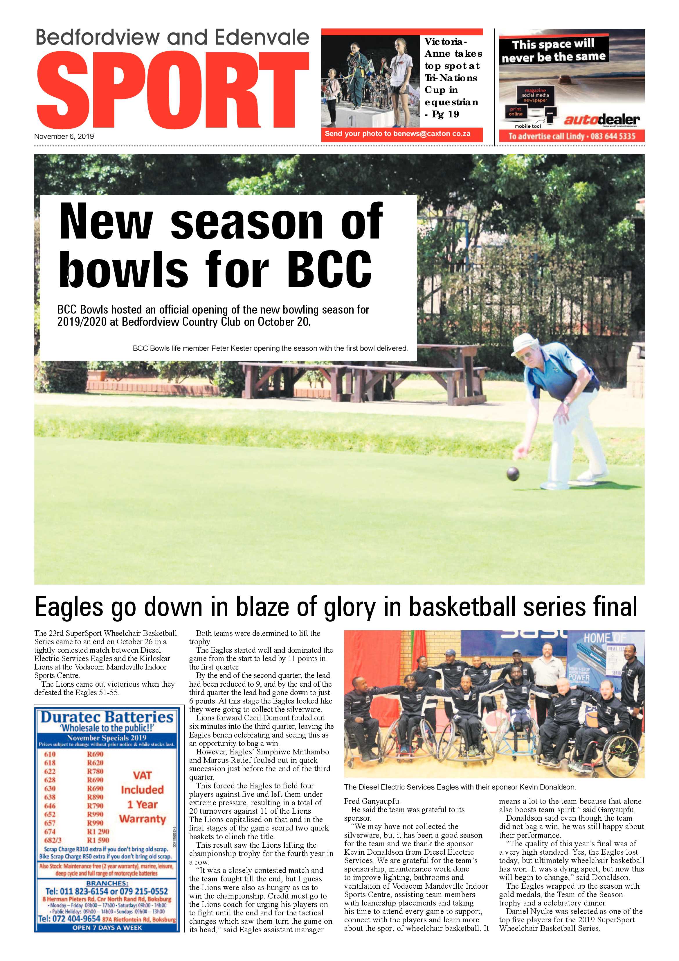 Bedfordview and Edenvale News 06 November 2019 page 20