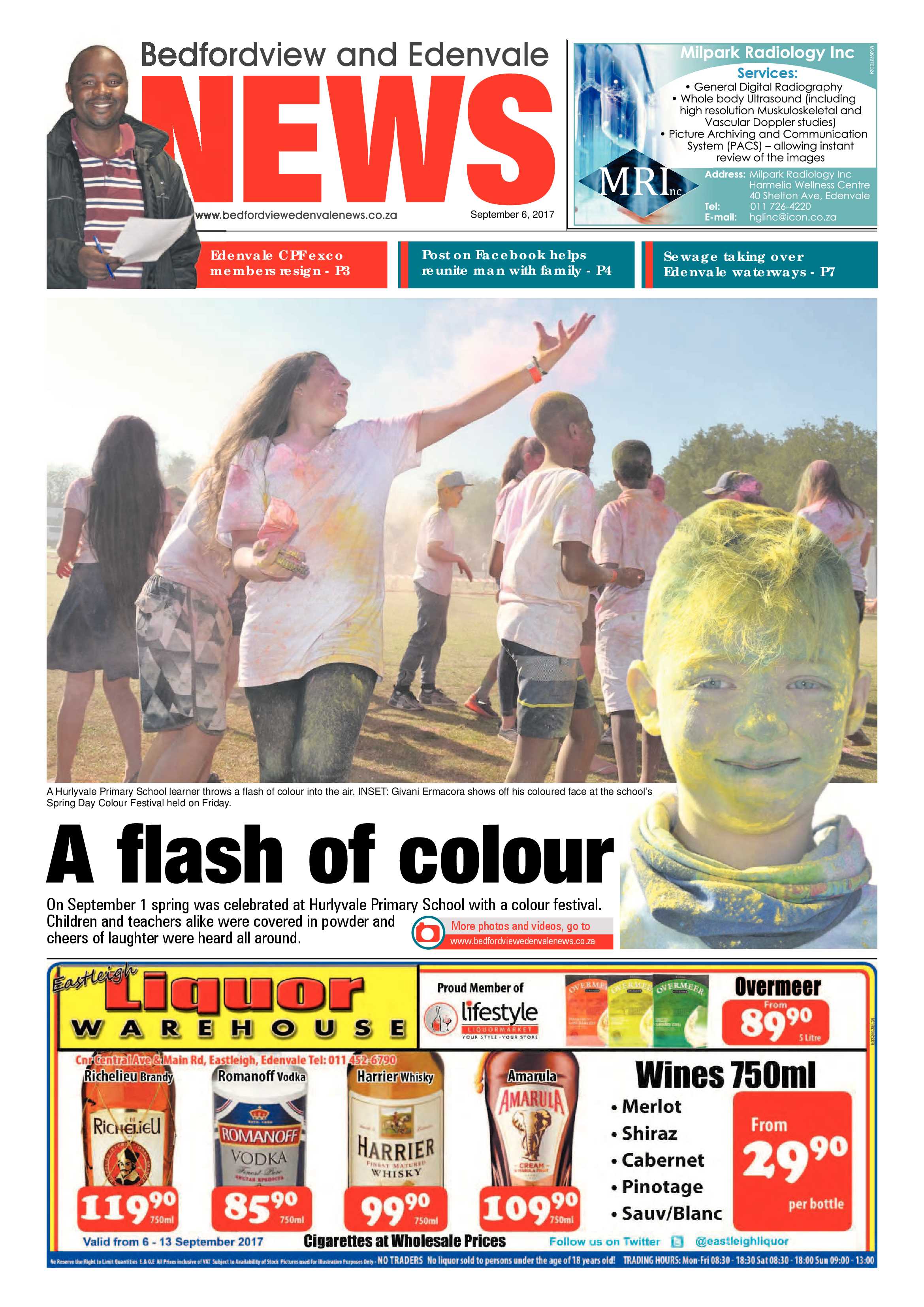 Bedfordview and Edenvale News 06 September 2017 page 1