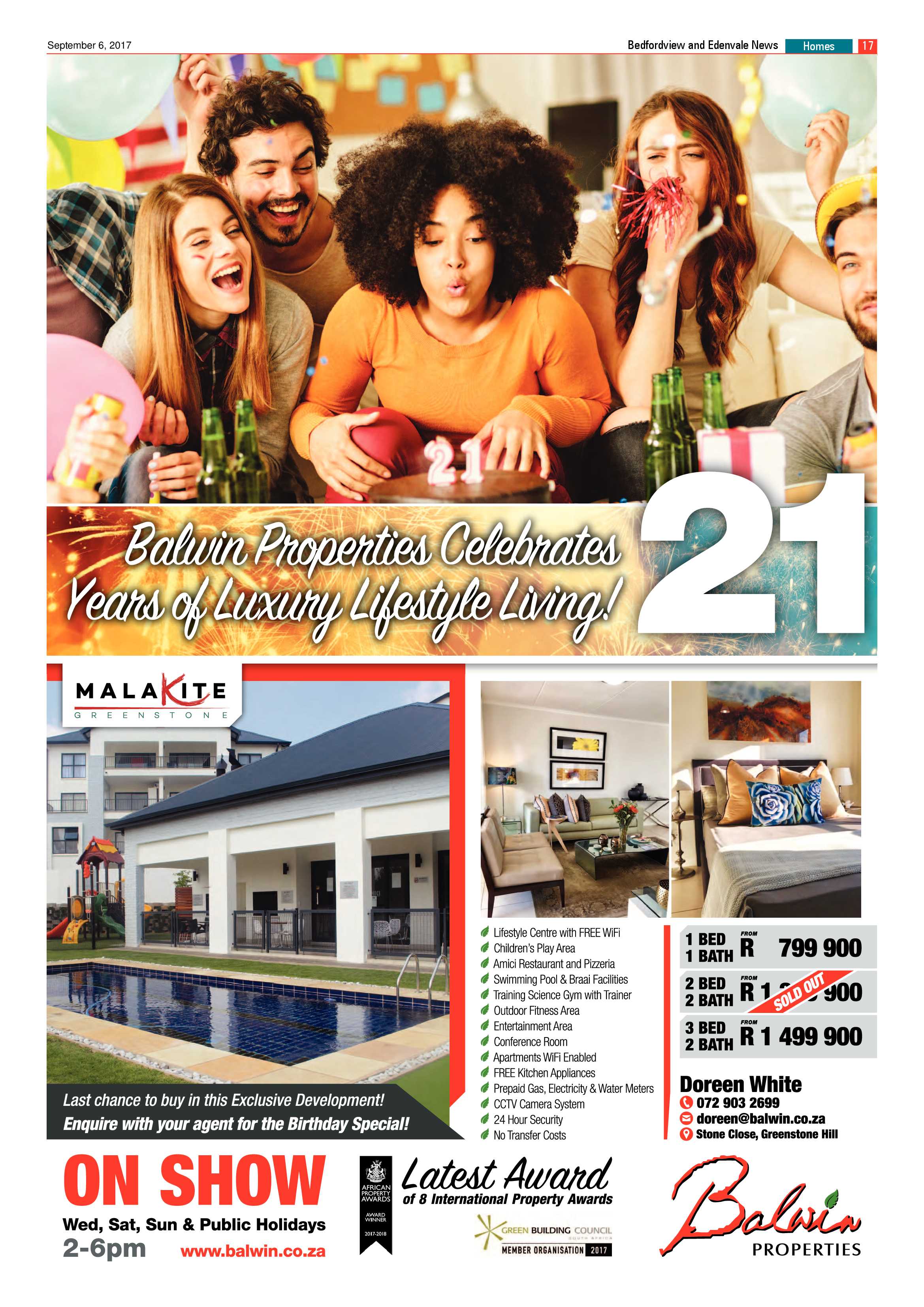 Bedfordview and Edenvale News 06 September 2017 page 17