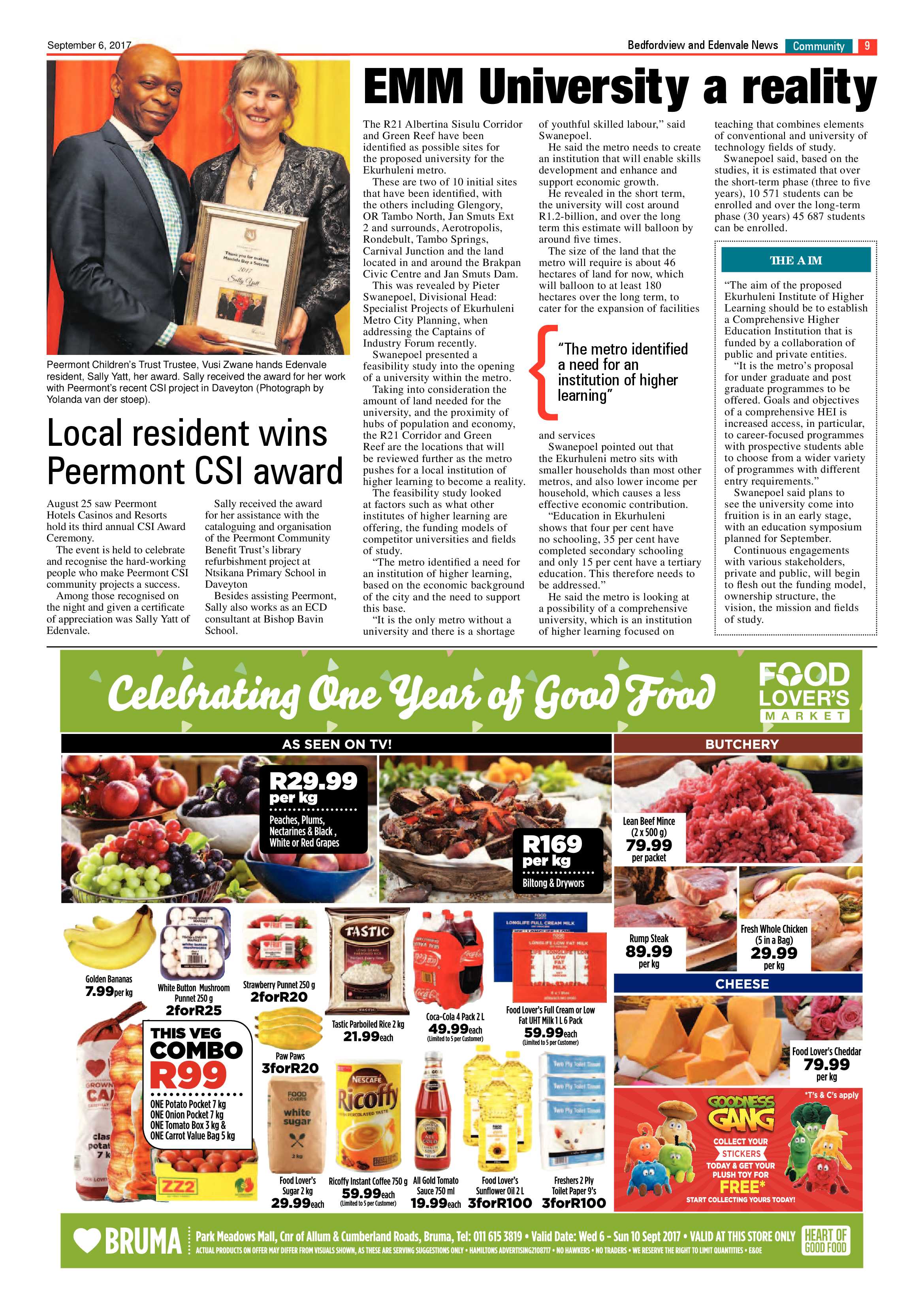 Bedfordview and Edenvale News 06 September 2017 page 9