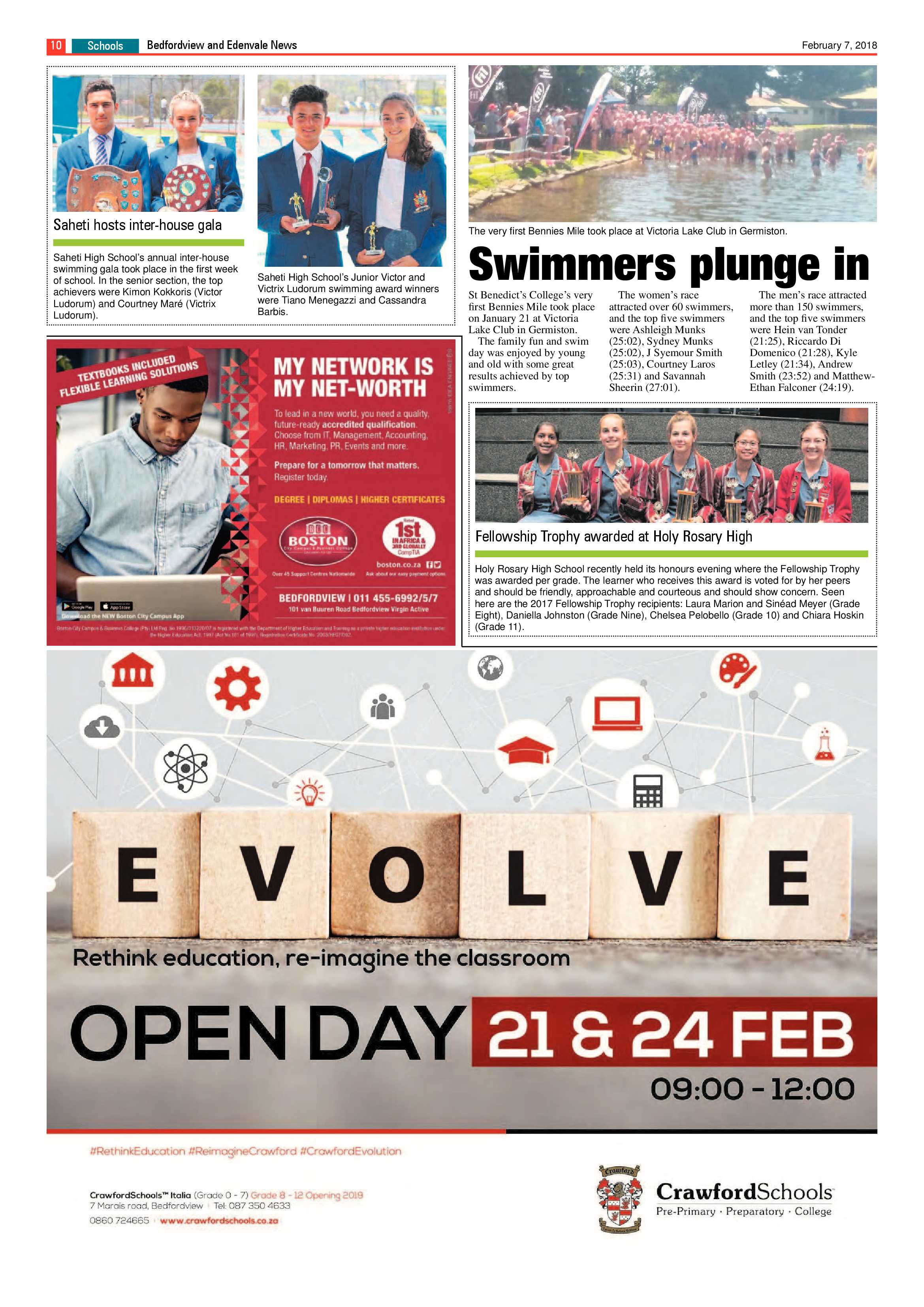 Bedfordview and Edenvale News 07 February 2018 page 10